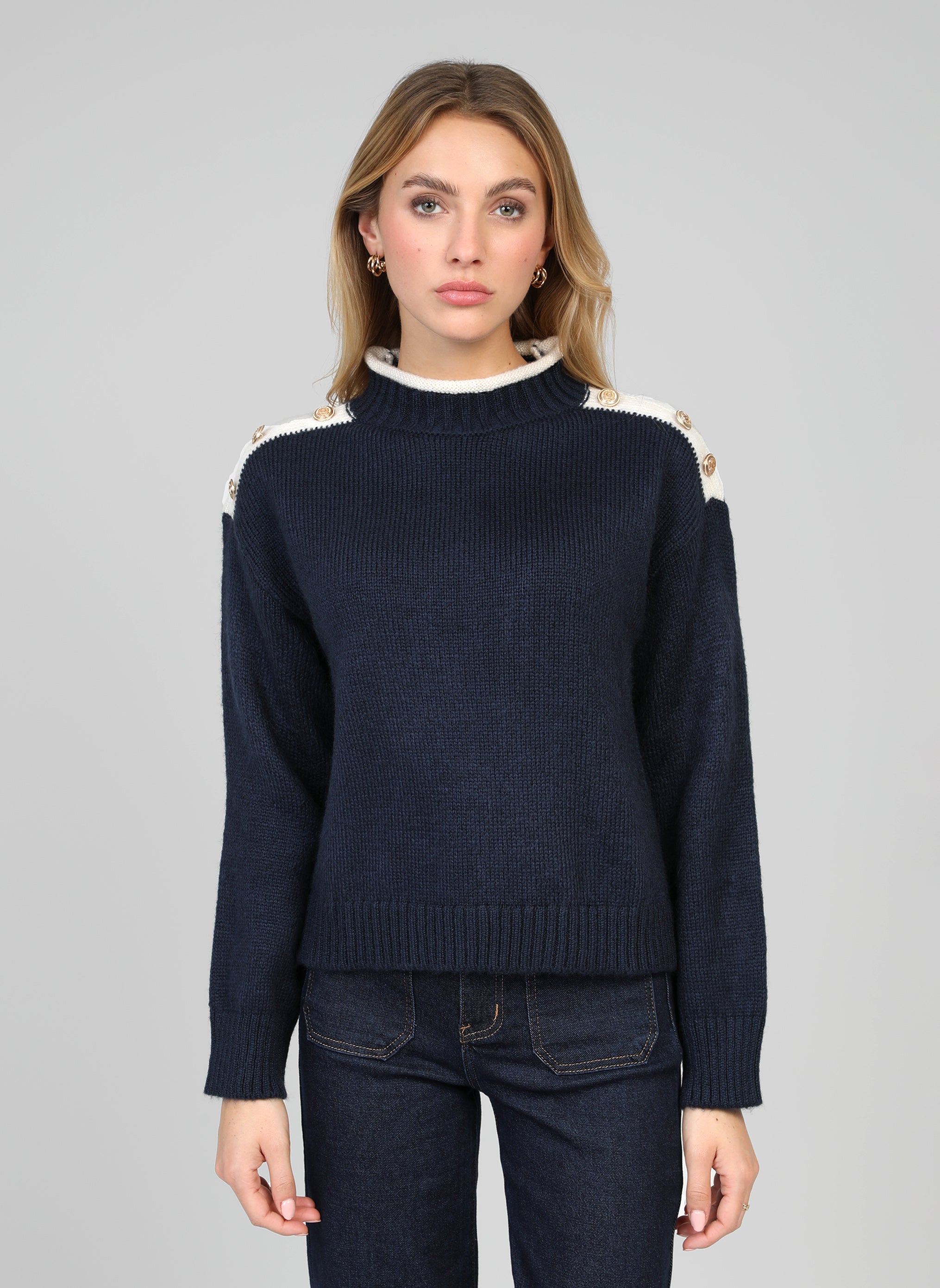 LOUKI navy PULL
