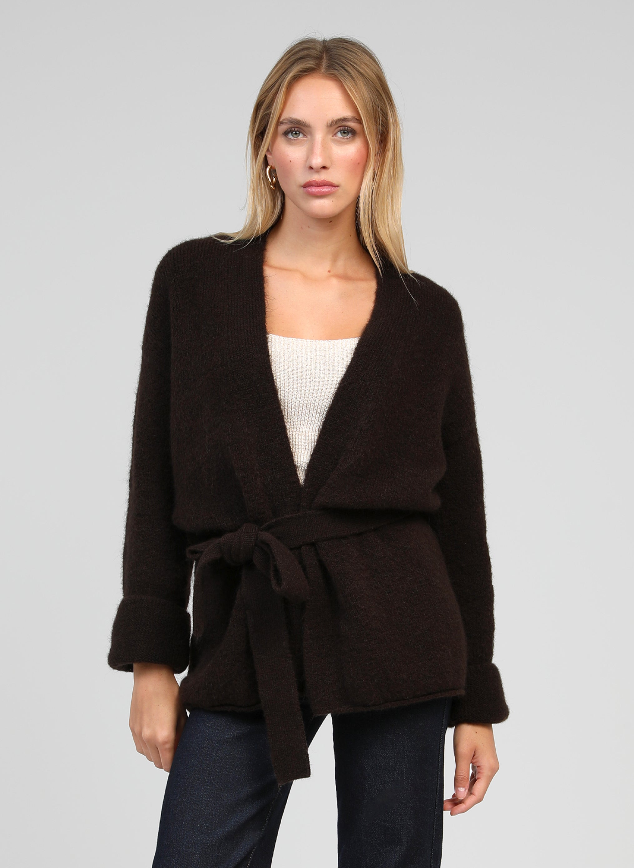 GILET LOUNA chocolat