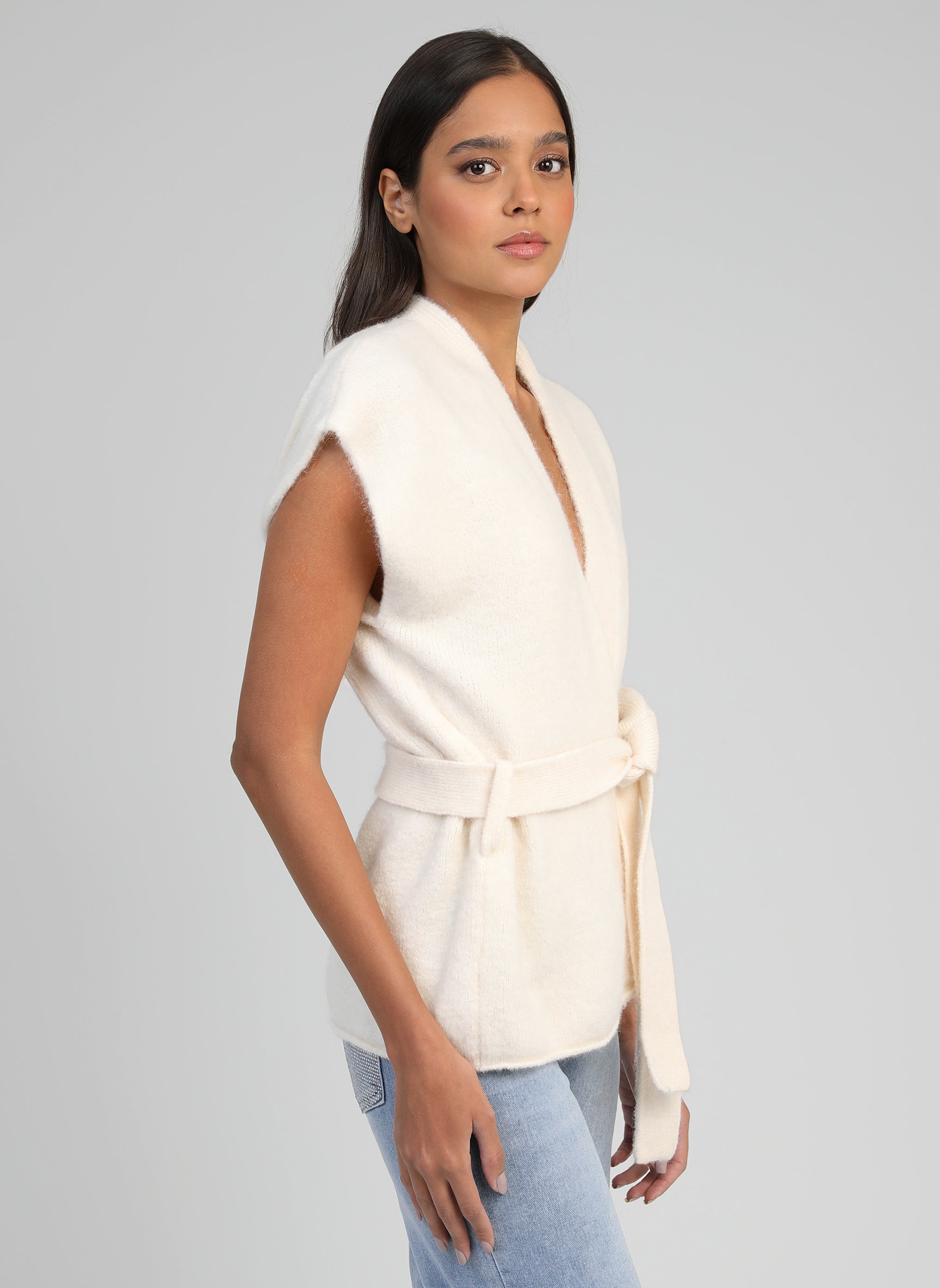 GILET LOUNINI ecru