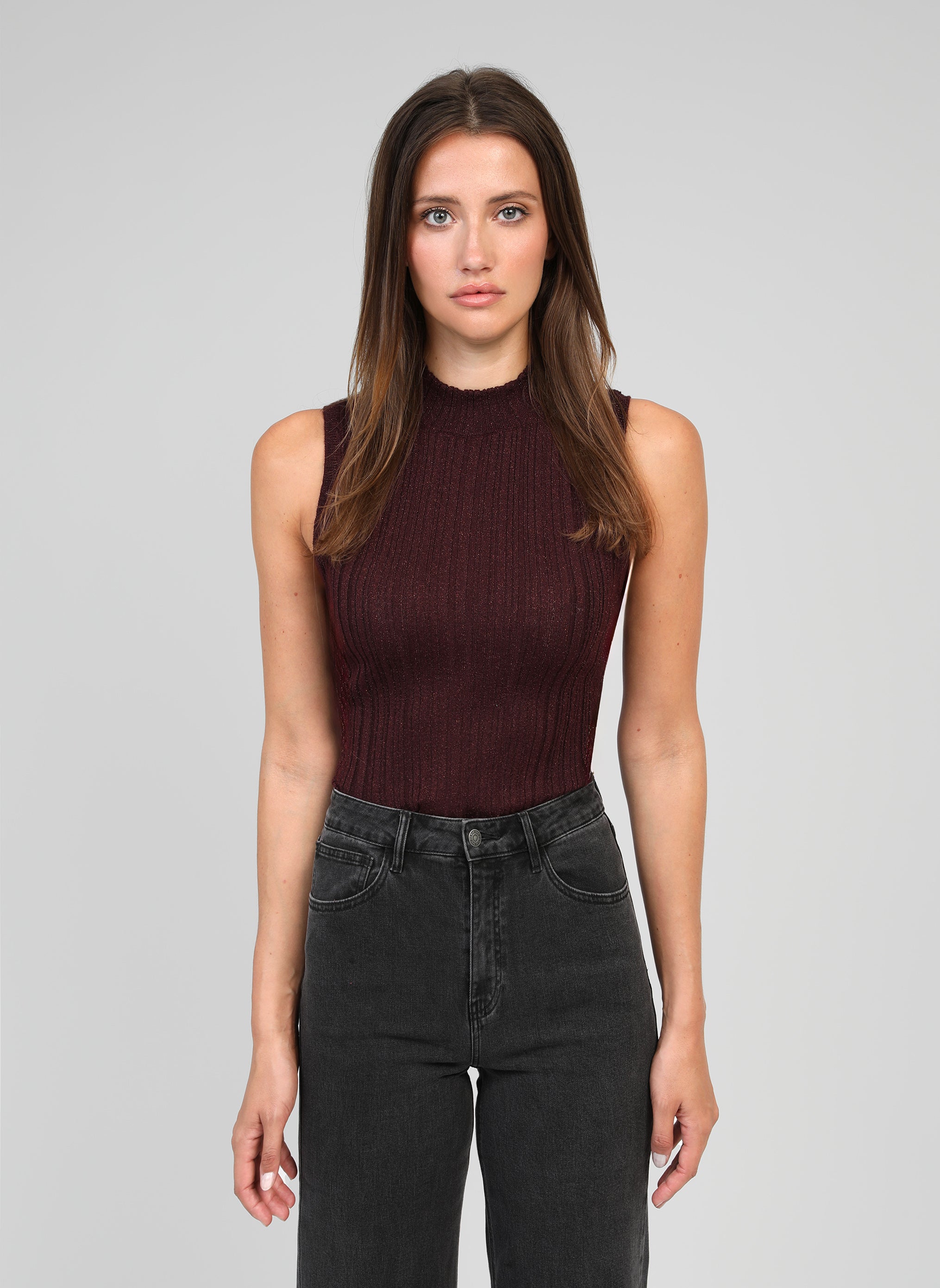 DEBARDEUR LUXIE prune