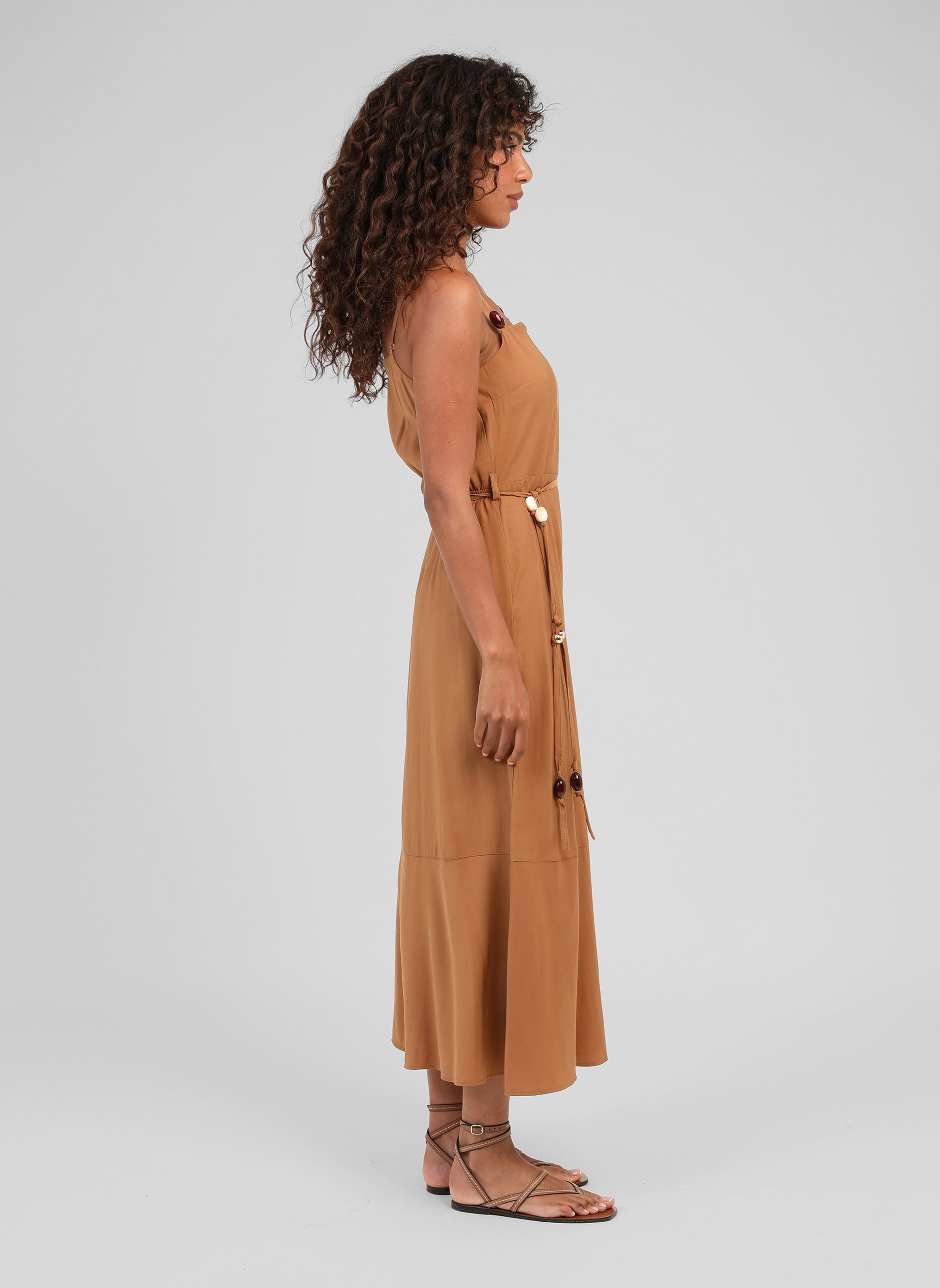 ROBE MIDI MALIAM daim