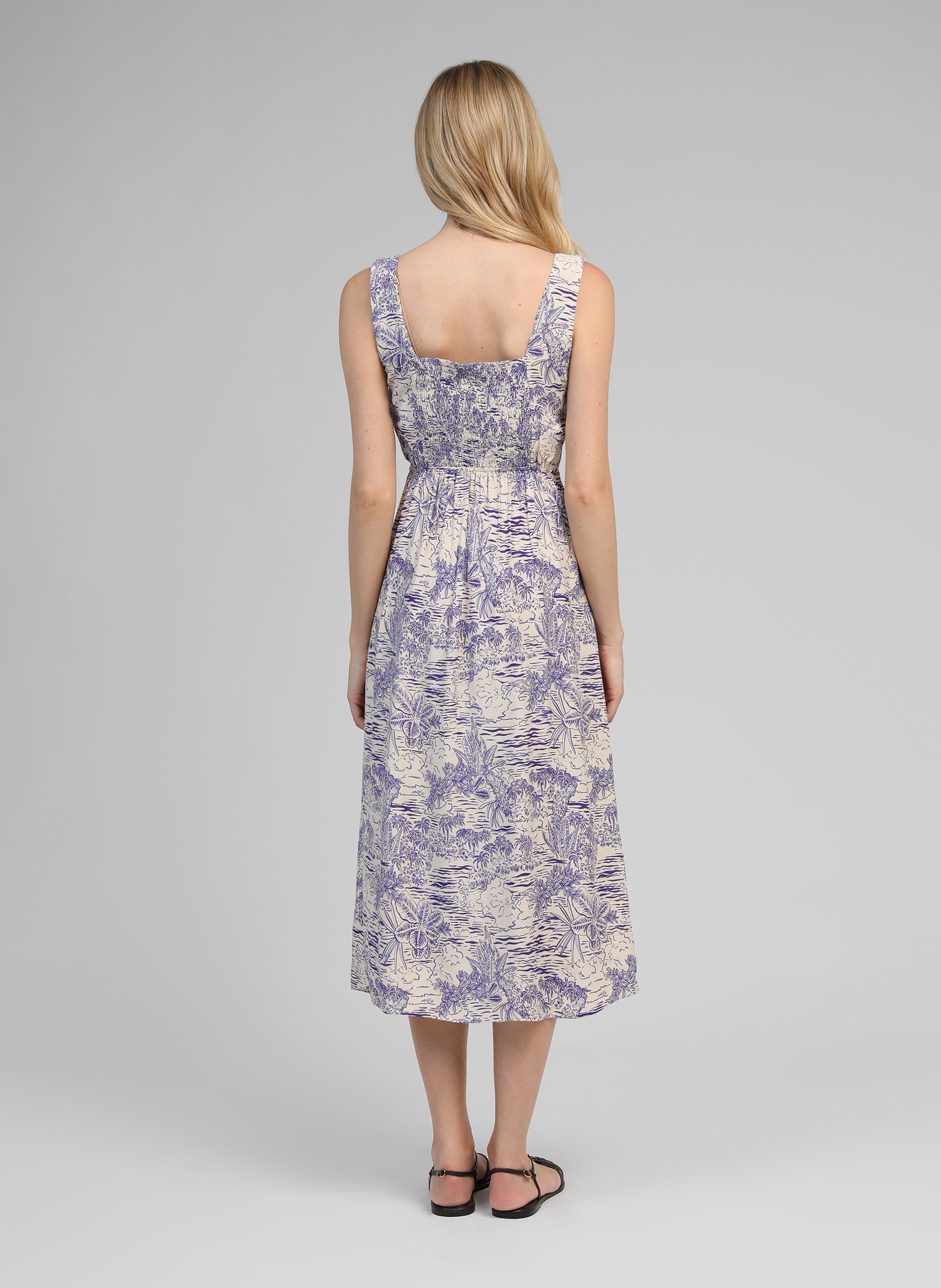 MIDI DRESS MANILY sajo blue