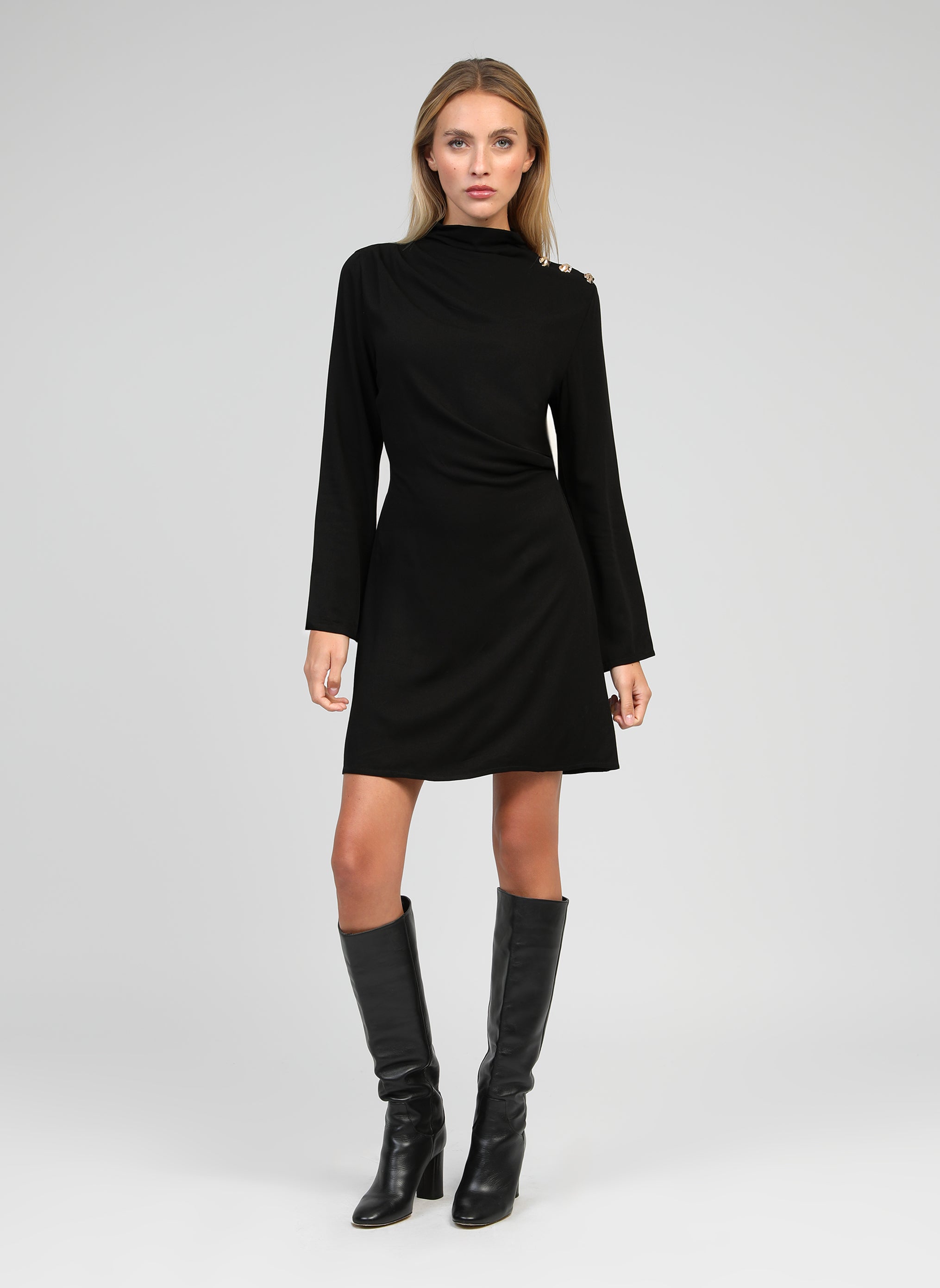 ROBE COURTE MANINON noir