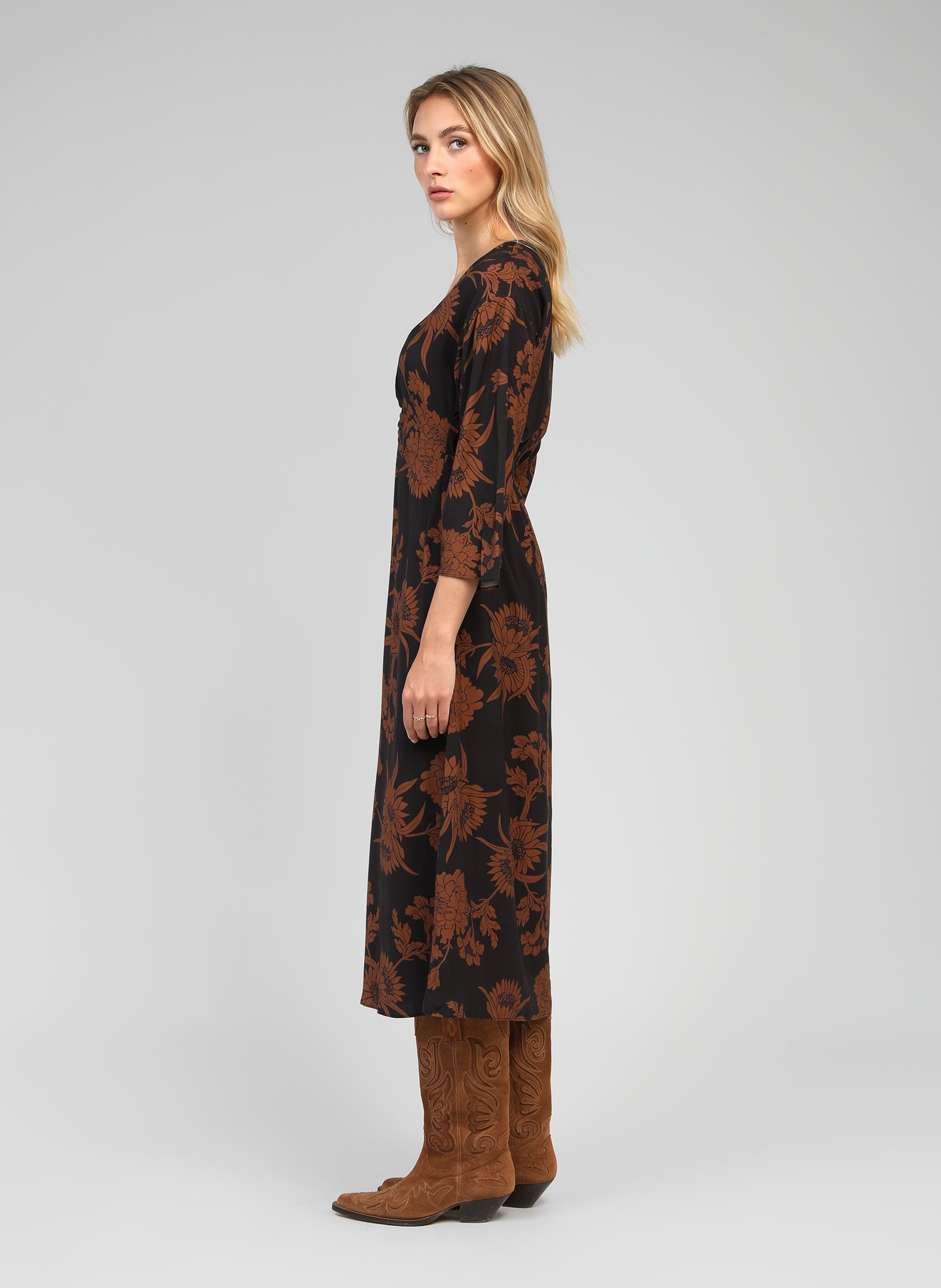 ROBE MIDI MASAMY floflo caramel