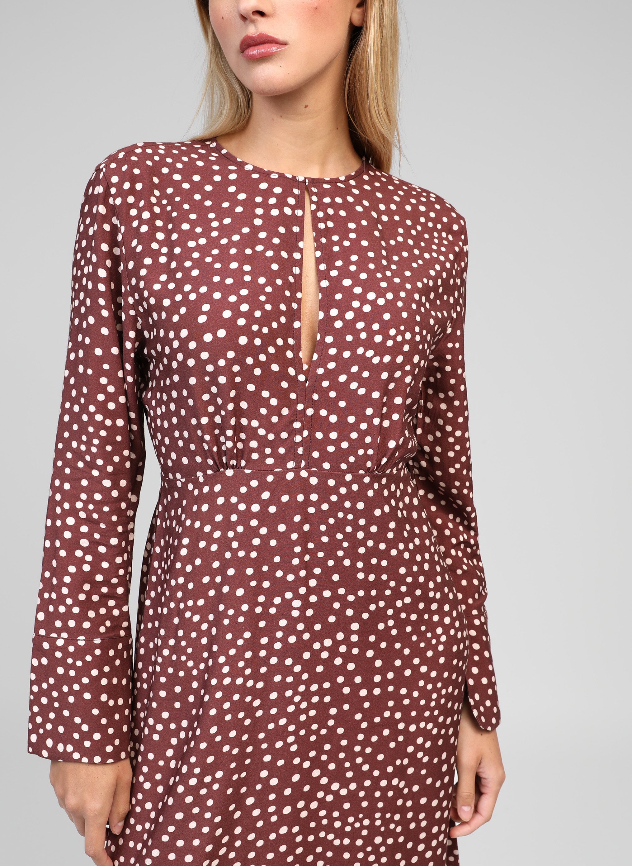 ROBE MIDI MASELMA jakaranda choco