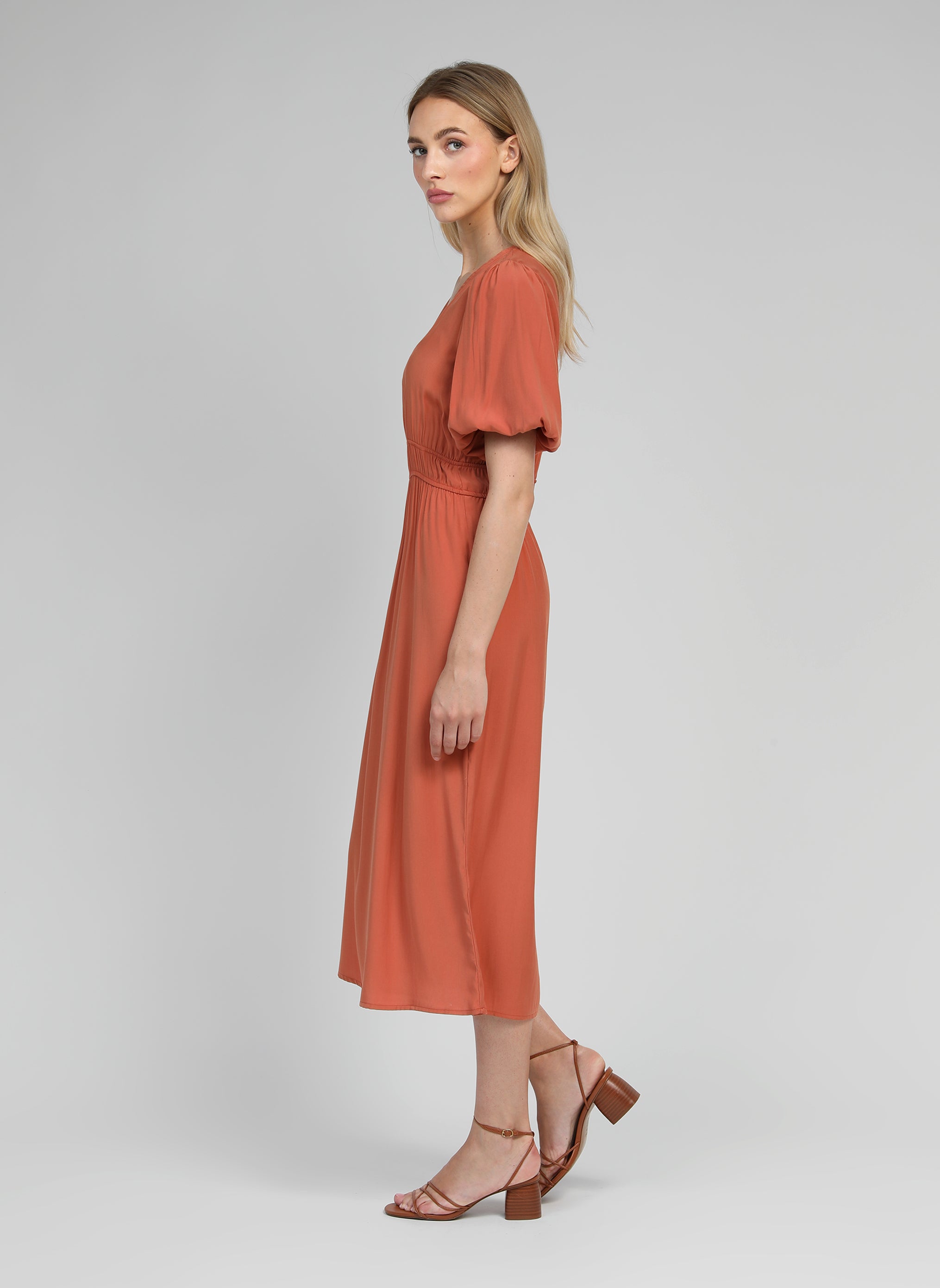 ROBE MIDI MELILE terracotta