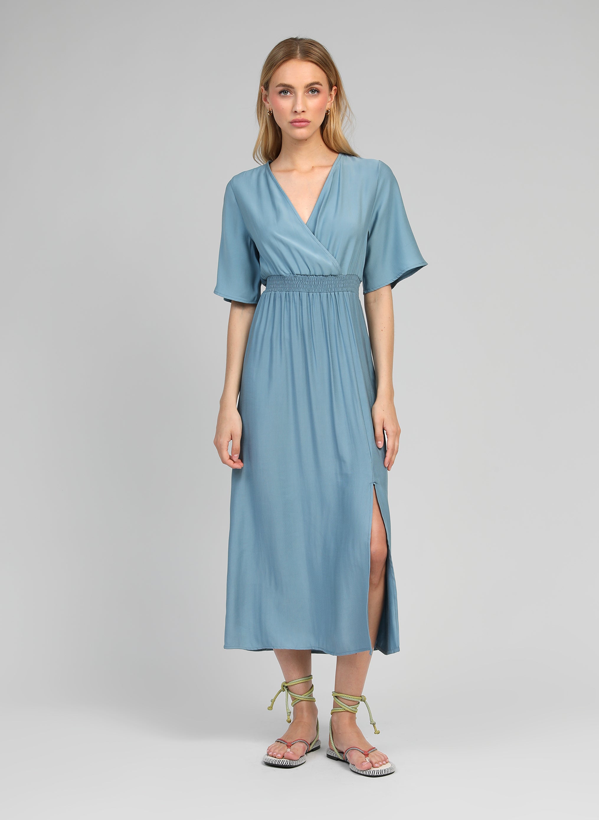 ROBE MIDI MESUN ciel