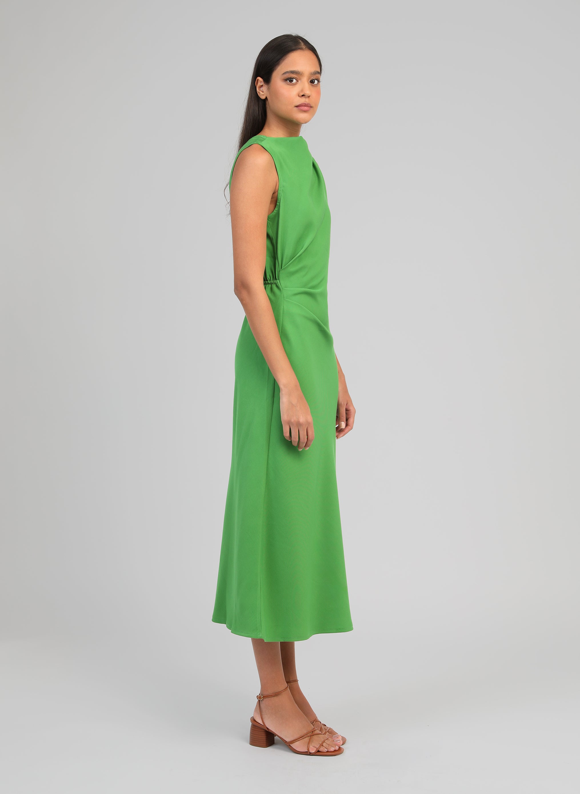 ROBE MIDI MILANA pomme