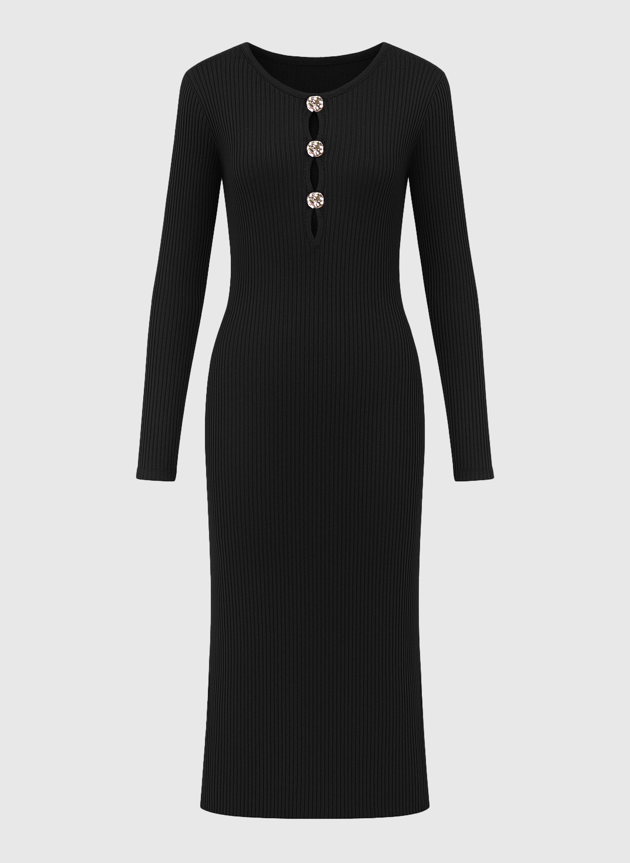 ROBE LONGUE NADIA noir