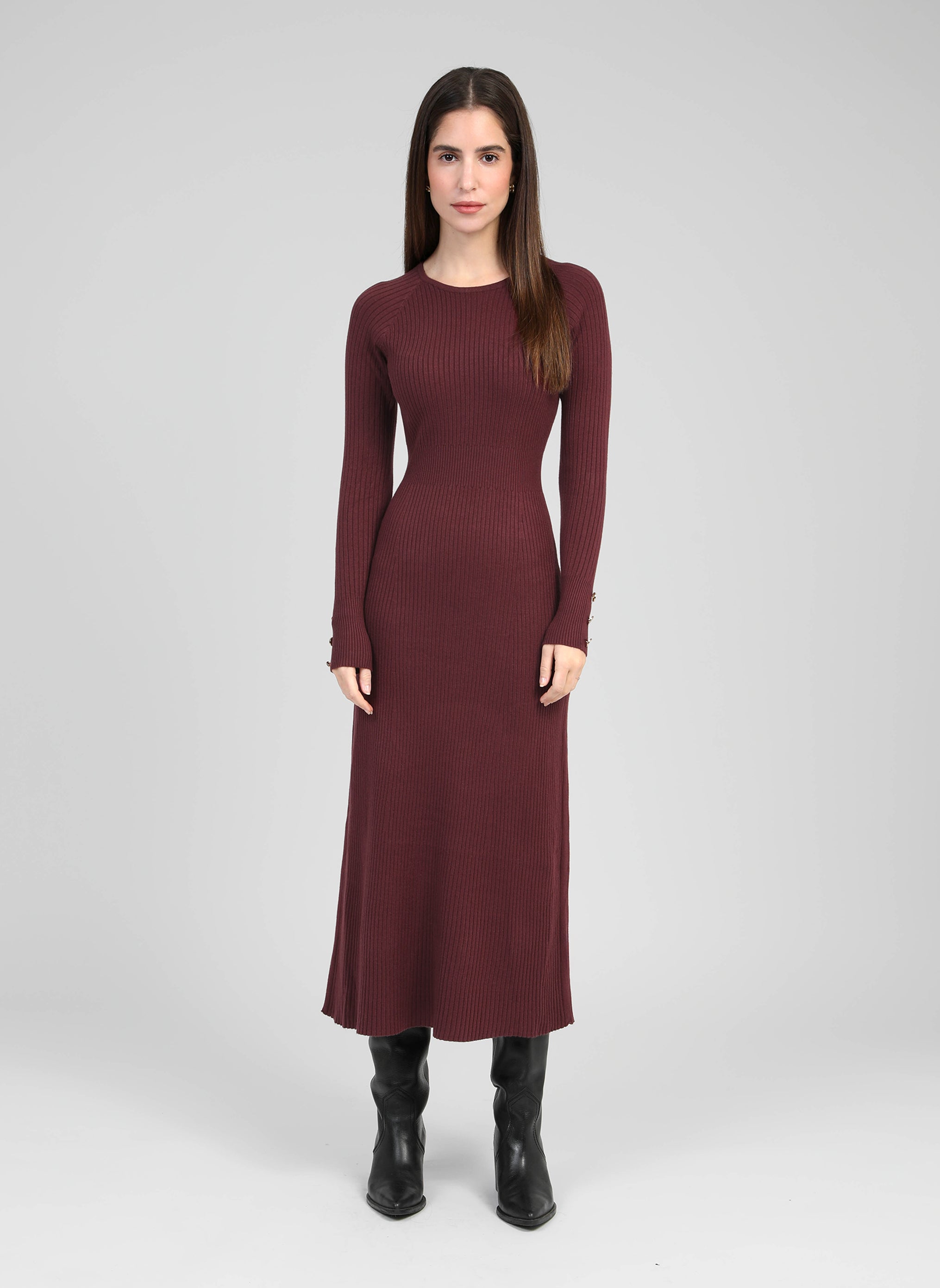 ROBE MIDI NAKA grenat