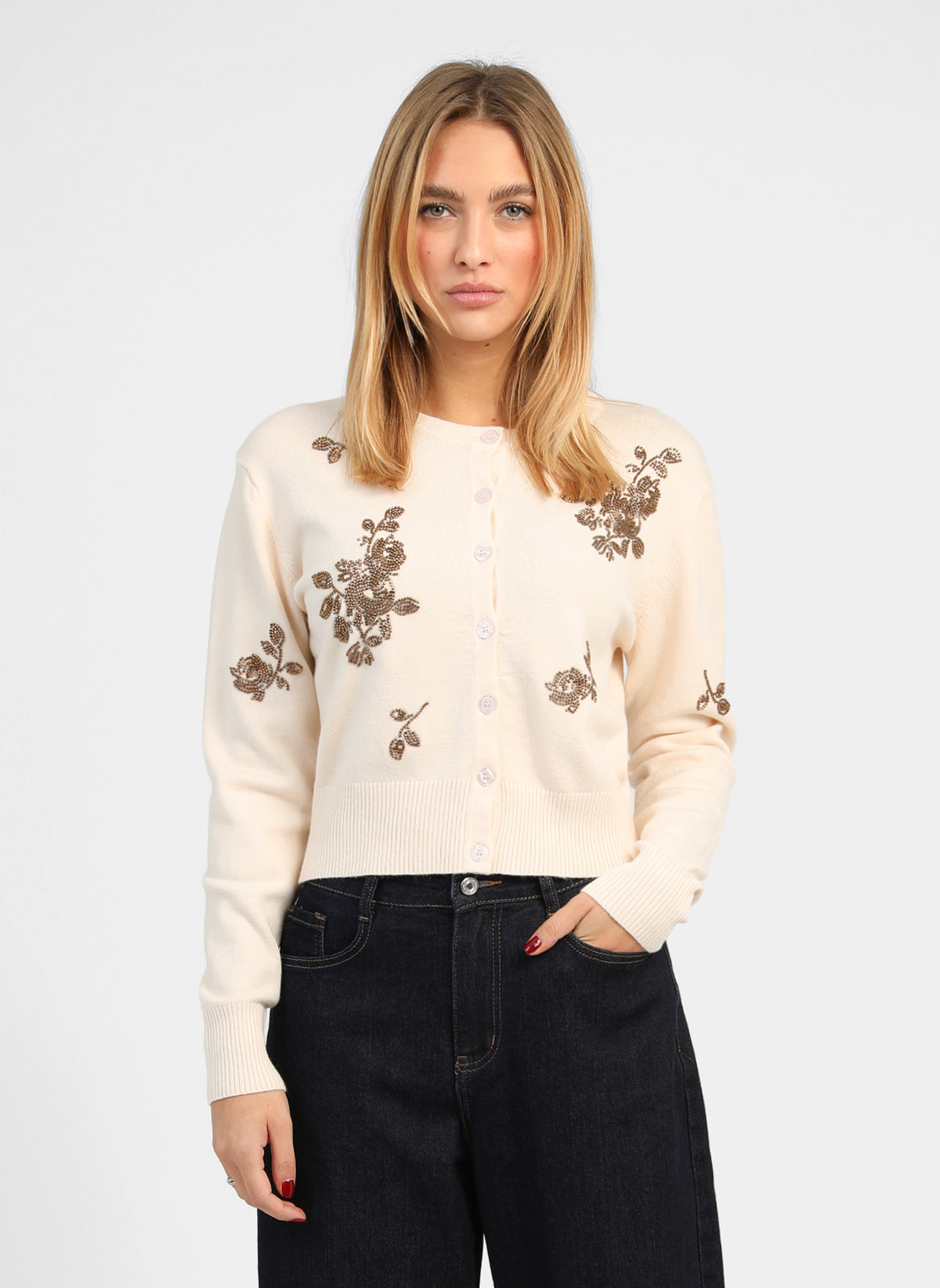 GILET NAPAYETTE vanille