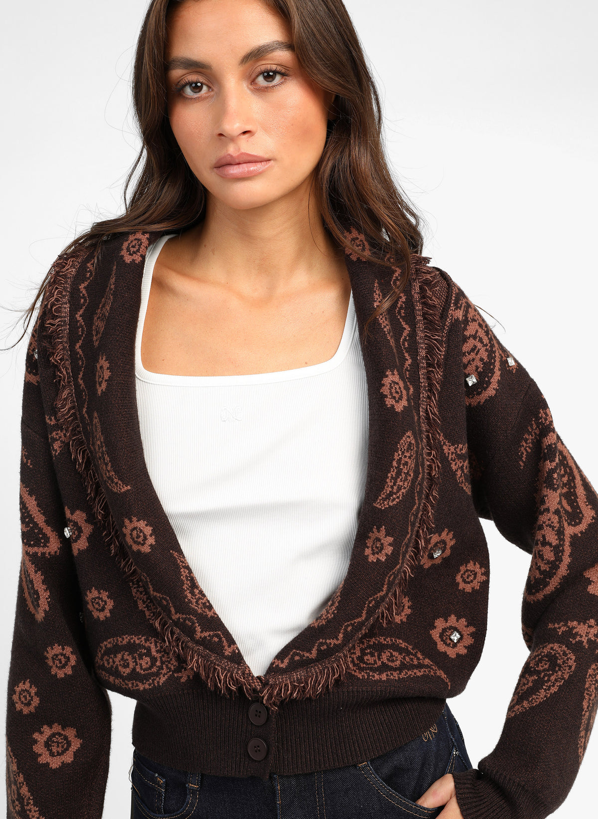 GILET NARIKA chocolat