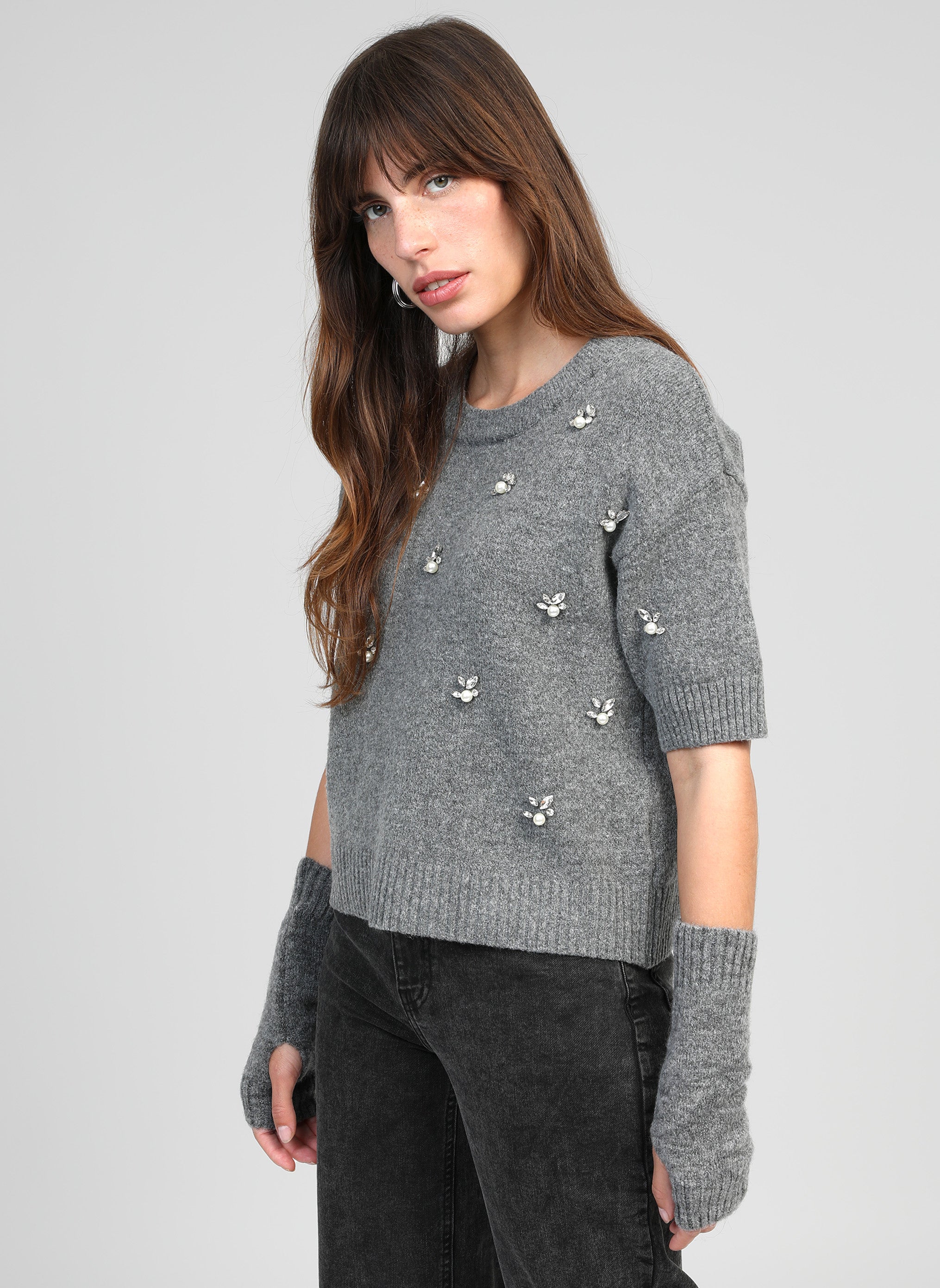 NELIDA PULL grey