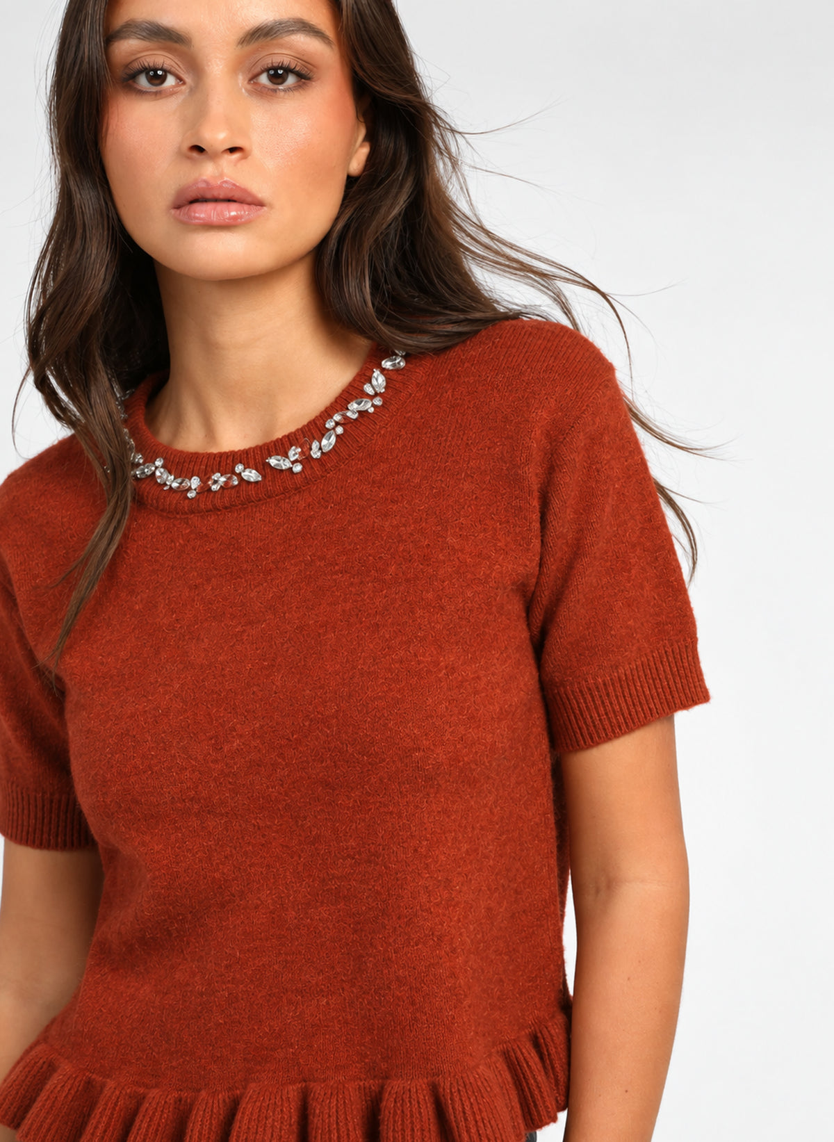 PULL NESTORINE vermillon