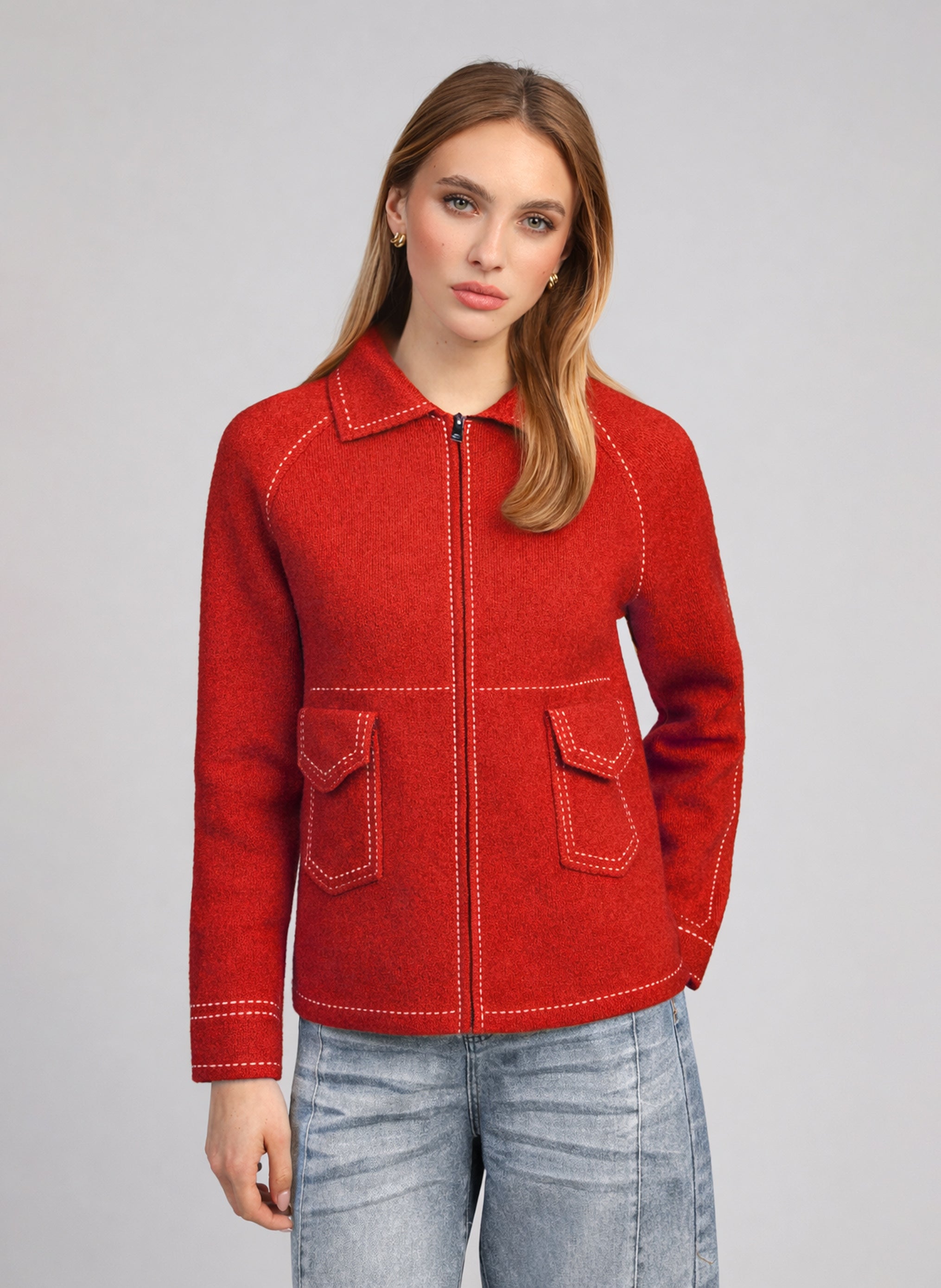 GILET NIBA rouge
