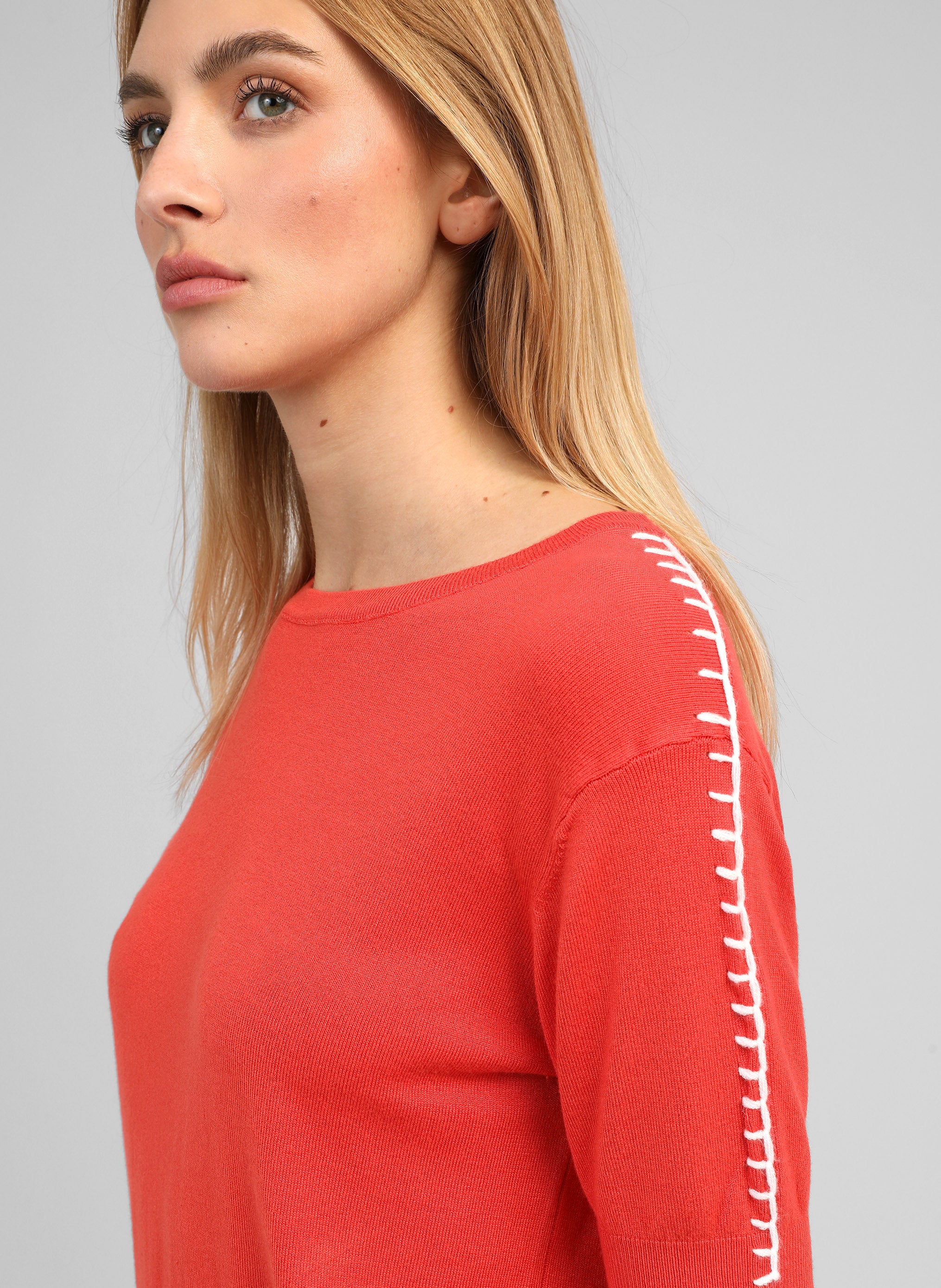 PULL NIKOLI coquelicot