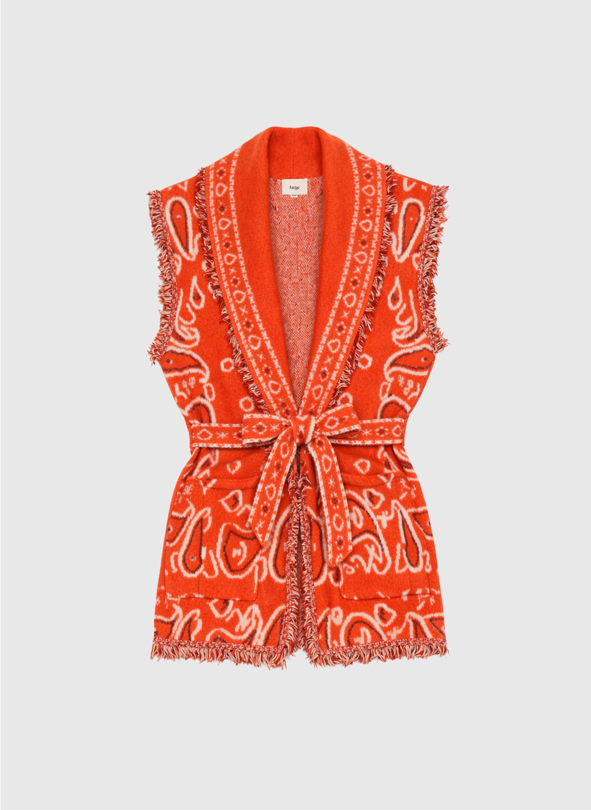 VESTE SANS MANCHES NINDI piment