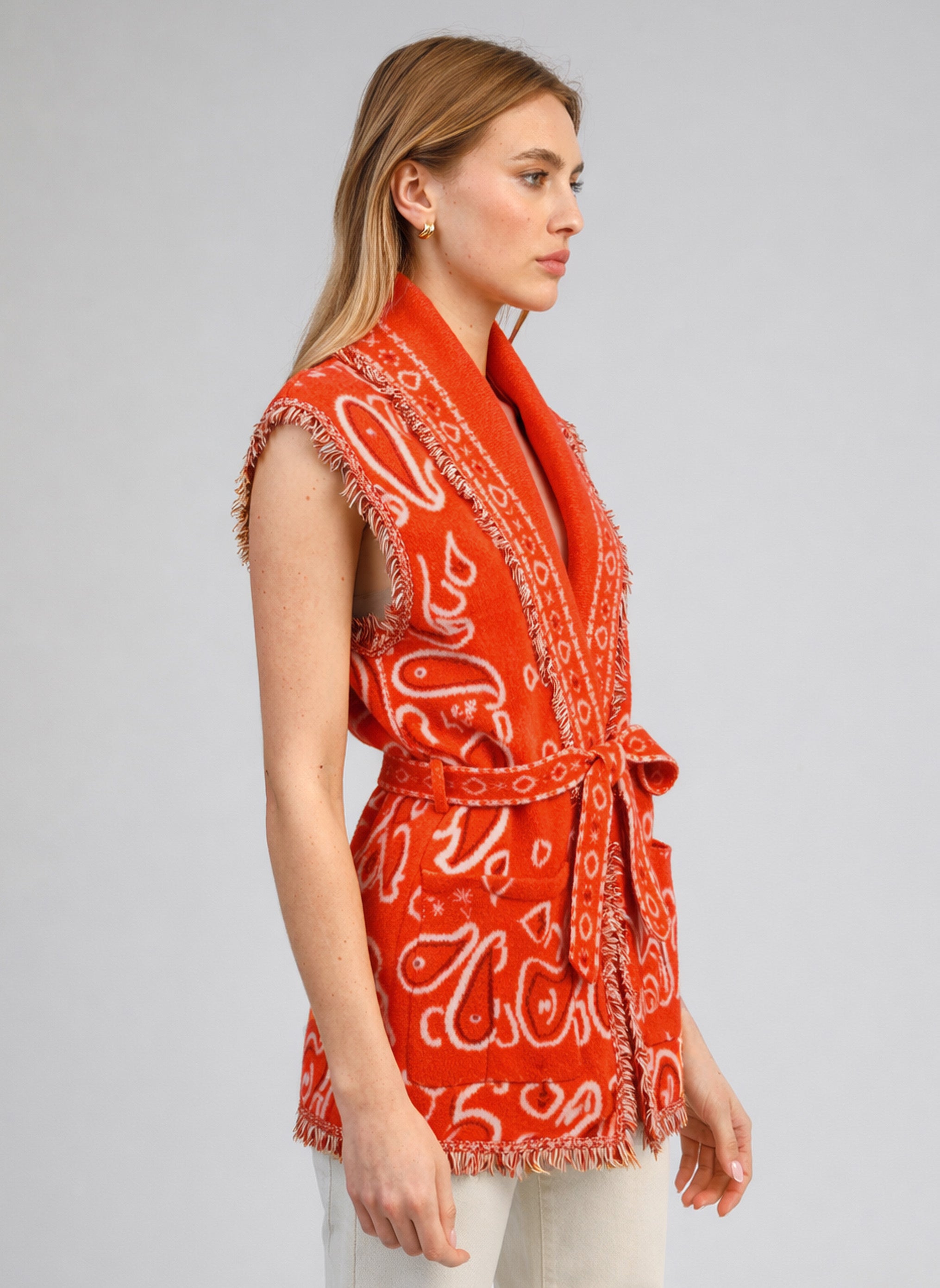 VESTE SANS MANCHES NINDI piment