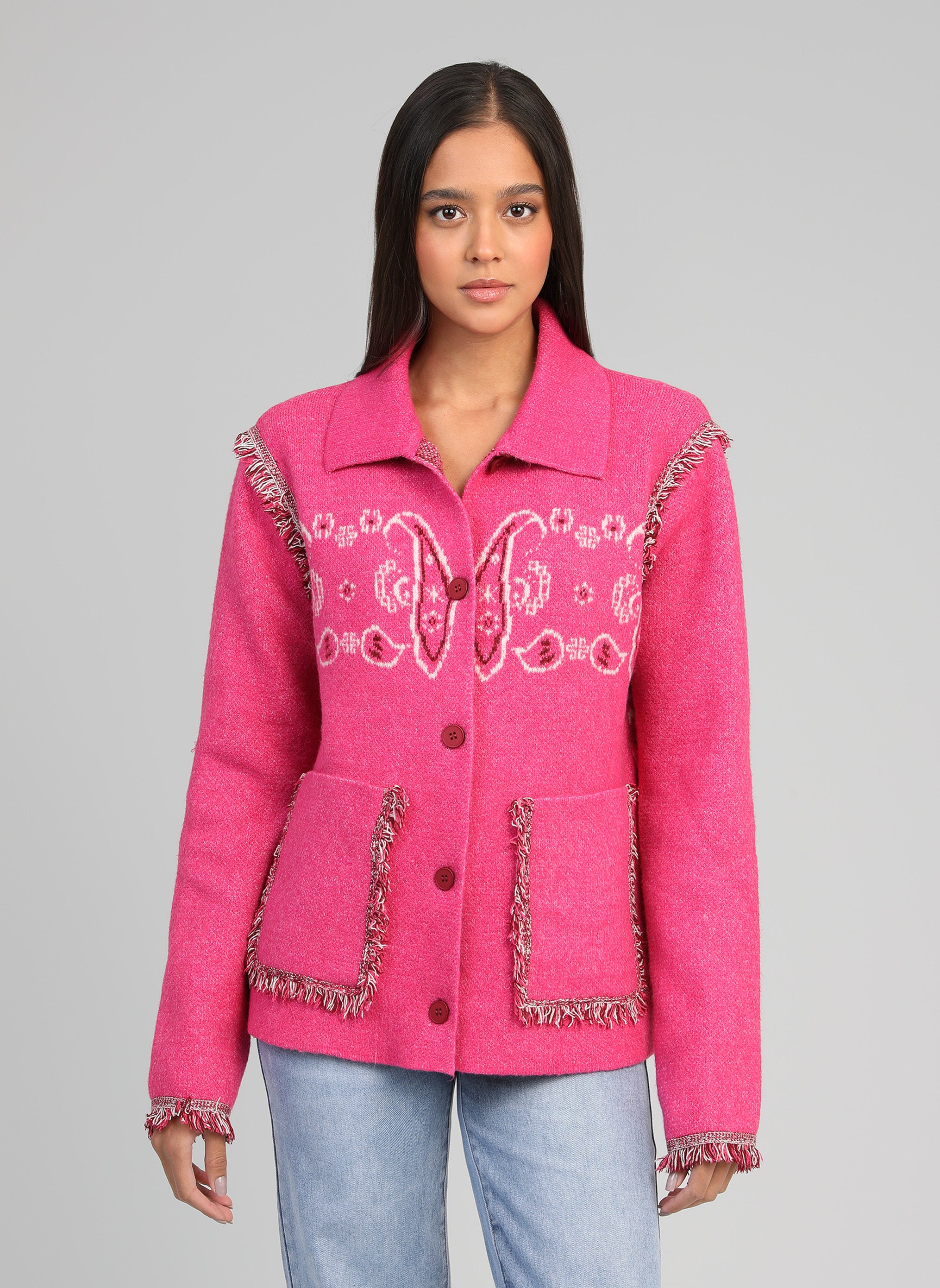 GILET NISANI fushia