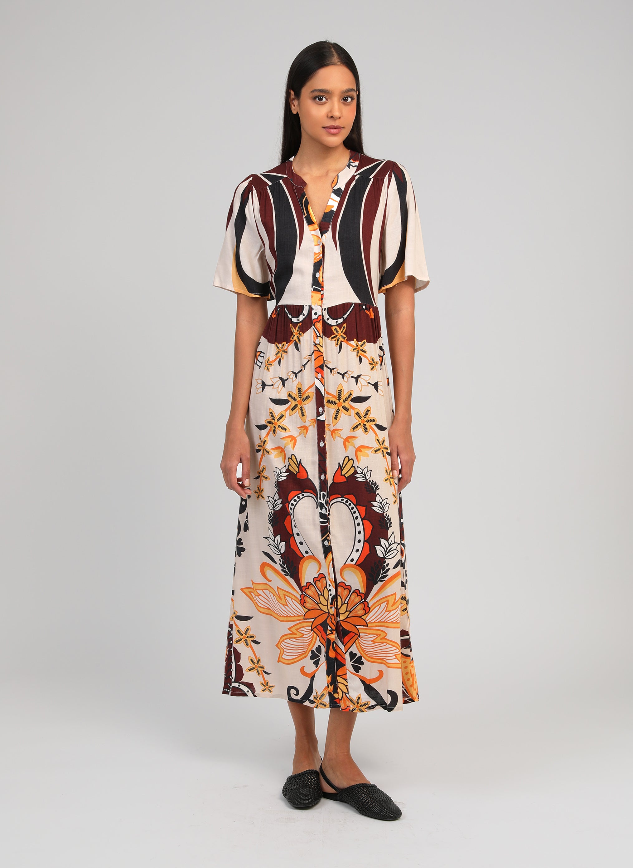 ROBE LONGUE OBEMIA clever ecru