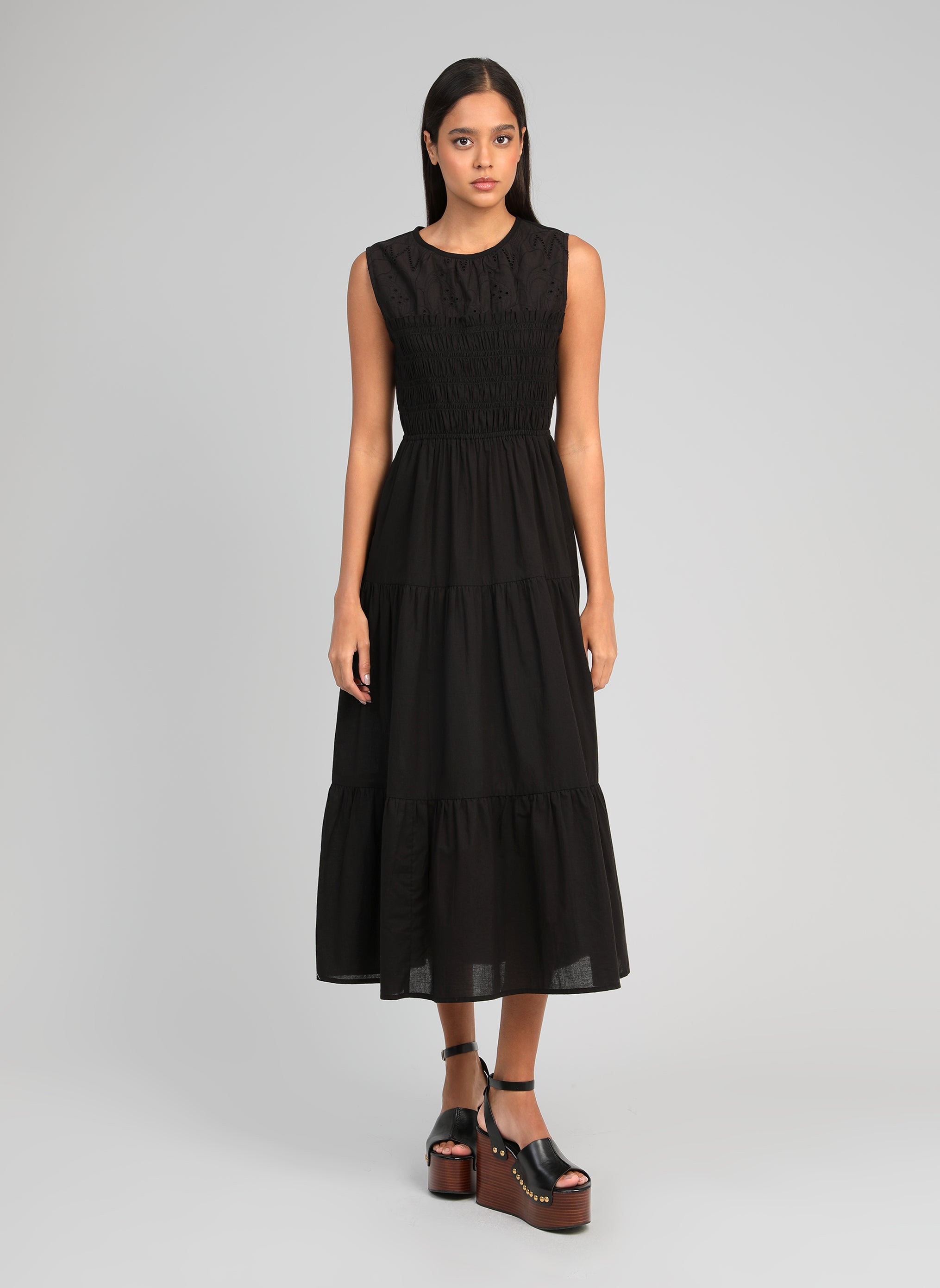 ROBE MIDI ODAMA noir
