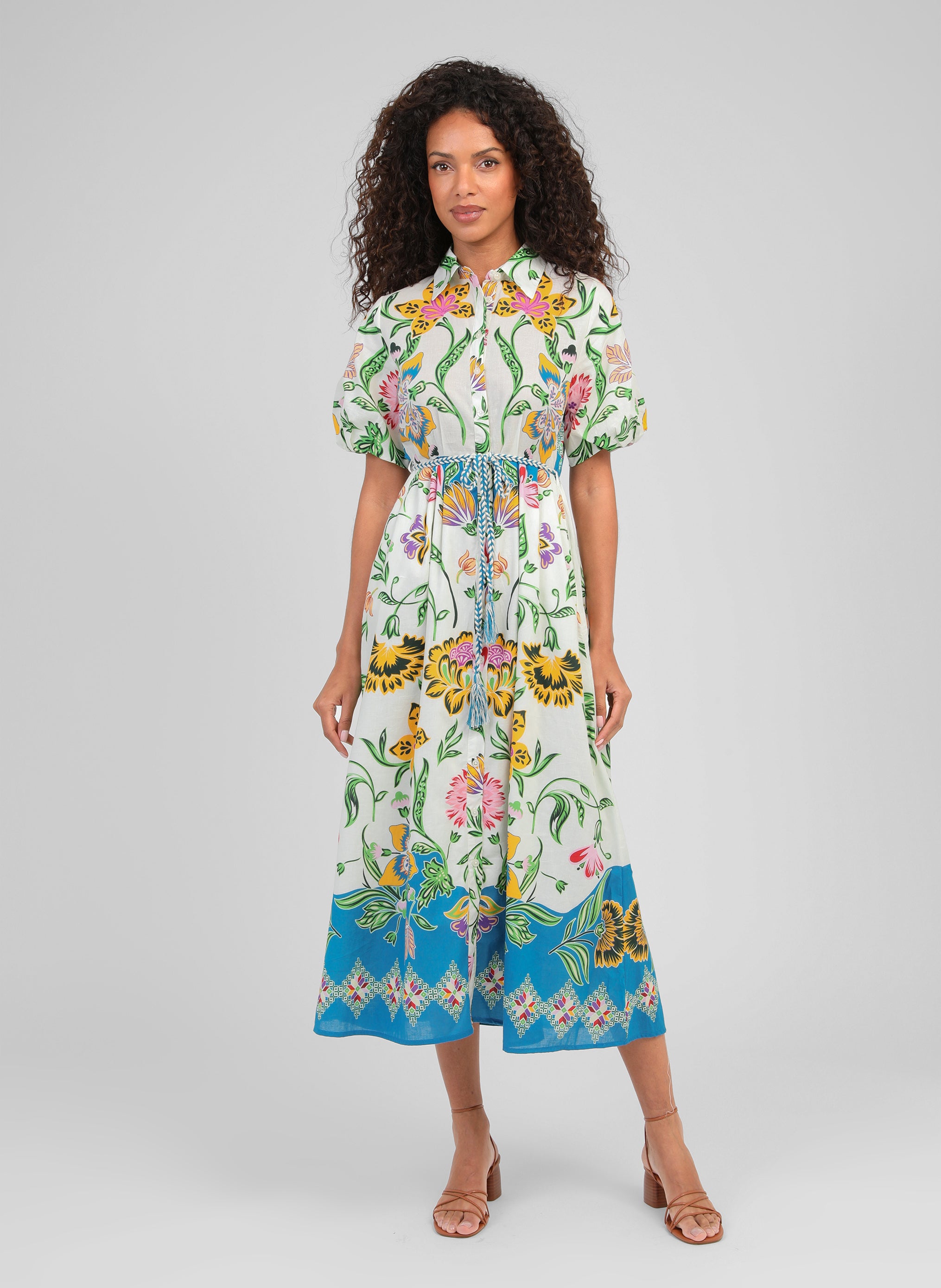 ROBE LONGUE ODOMINA florius multico