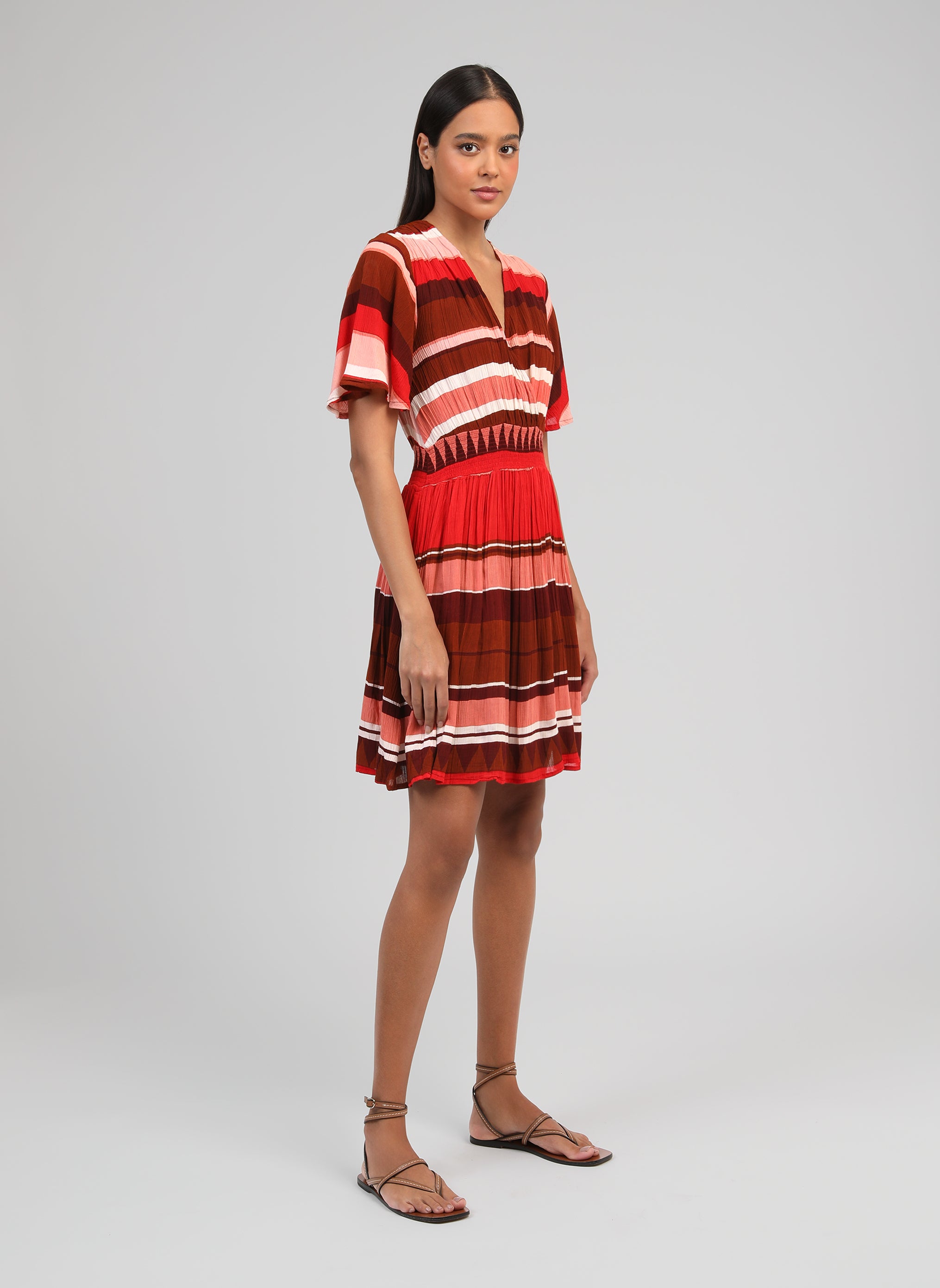 ROBE COURTE OFLYMA sulana bordeaux