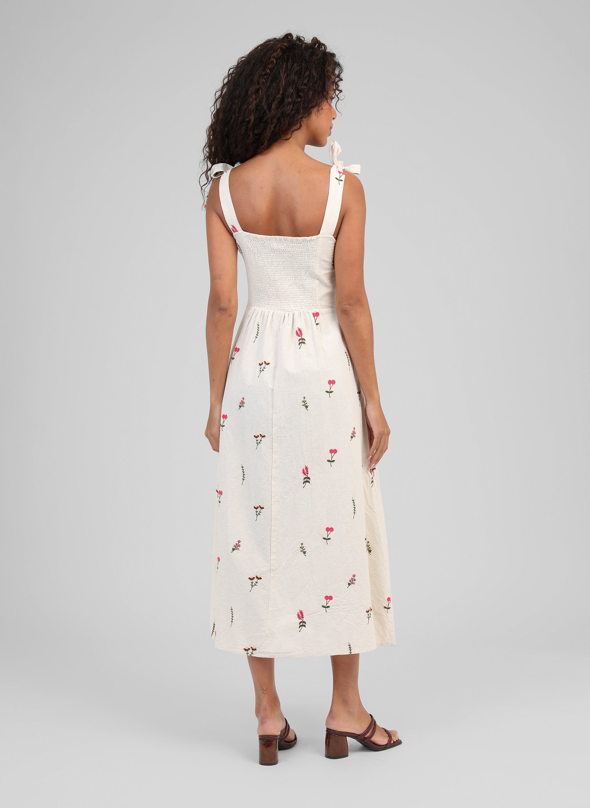 ROBE LONGUE OMAGGY écru
