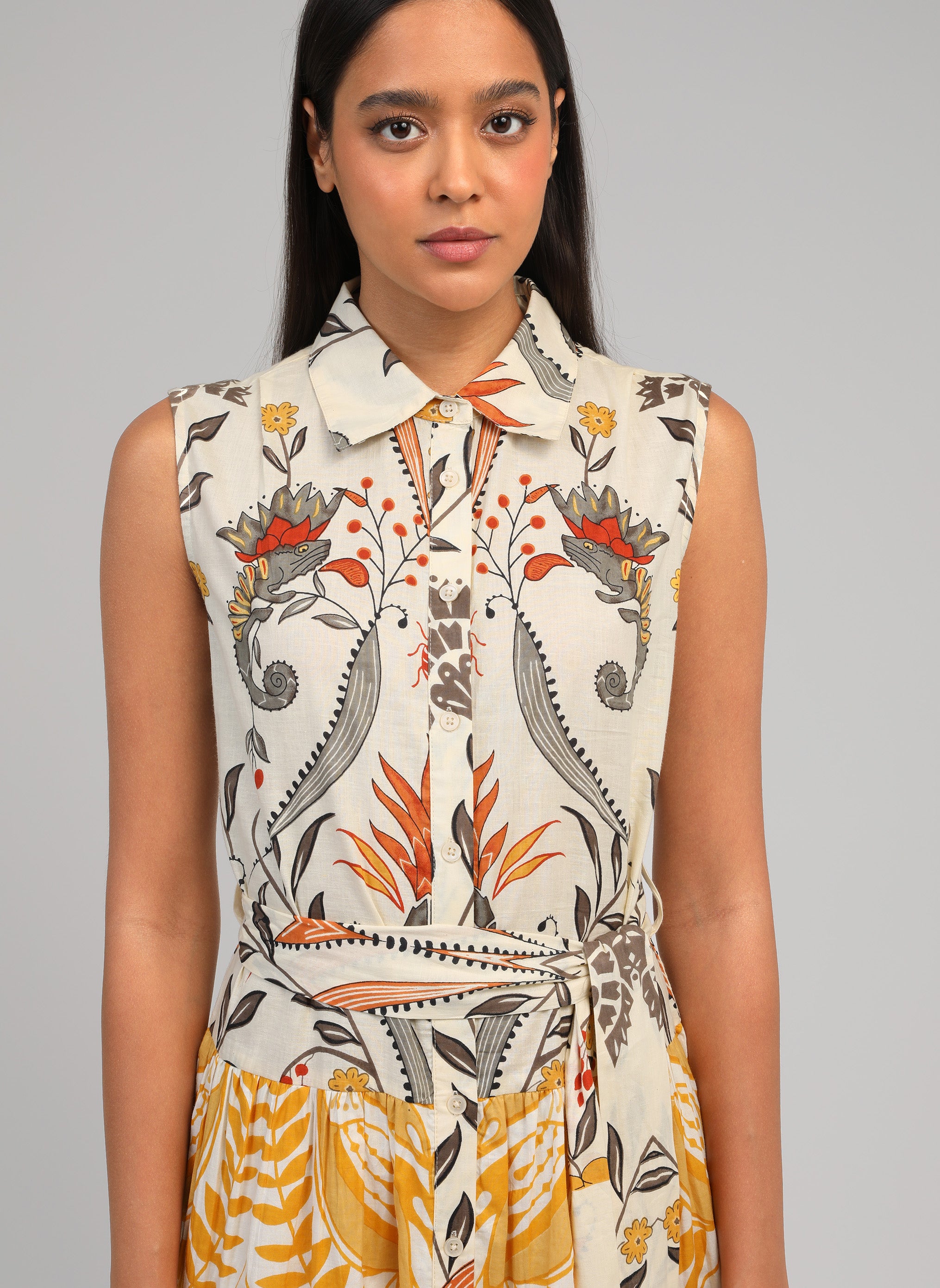 ROBE LONGUE OPRIZIA camilla ecru