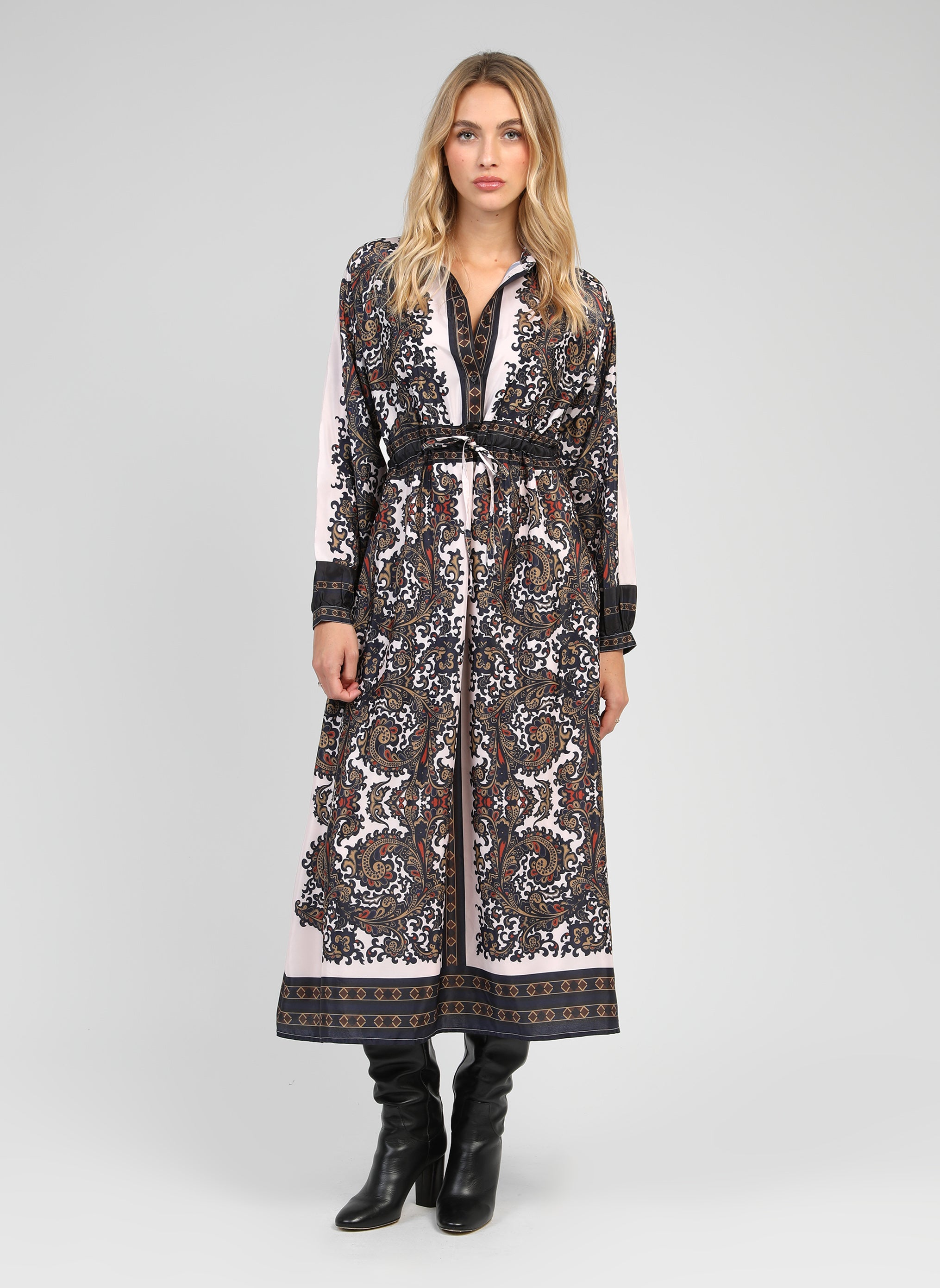 ROBE LONGUE OSSALITA filiamo ecru