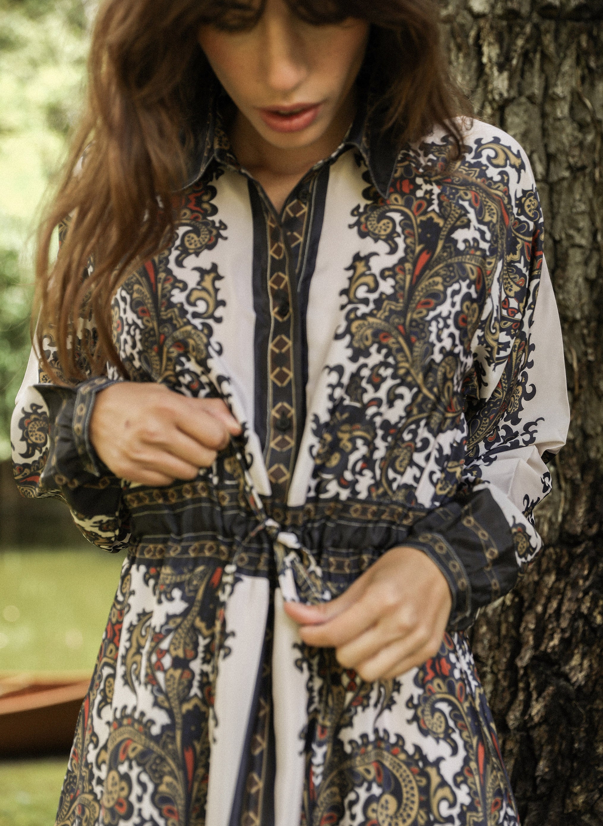 ROBE LONGUE OSSALITA filiamo ecru