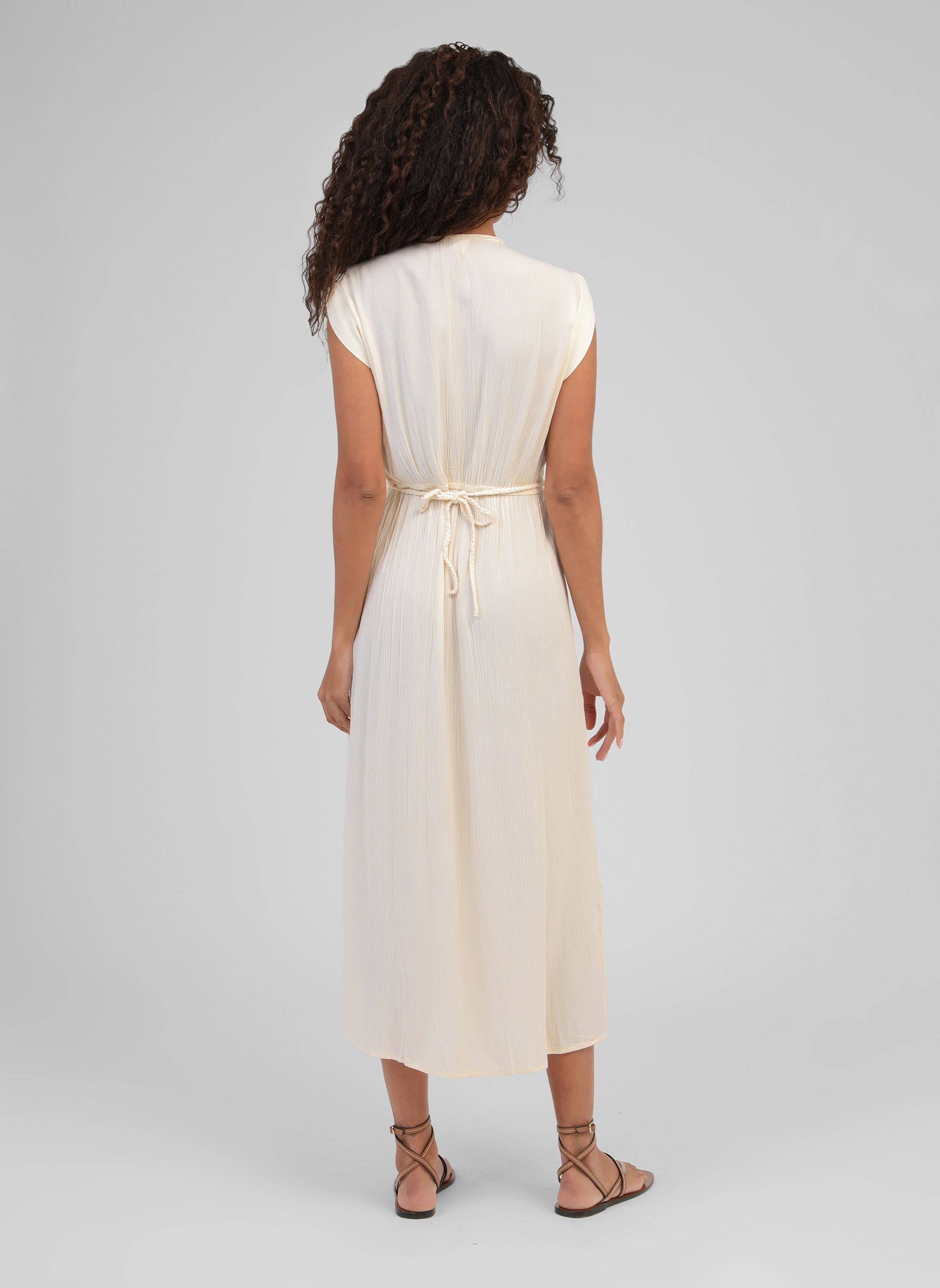 ROBE LONGUE OWESTINA vanille