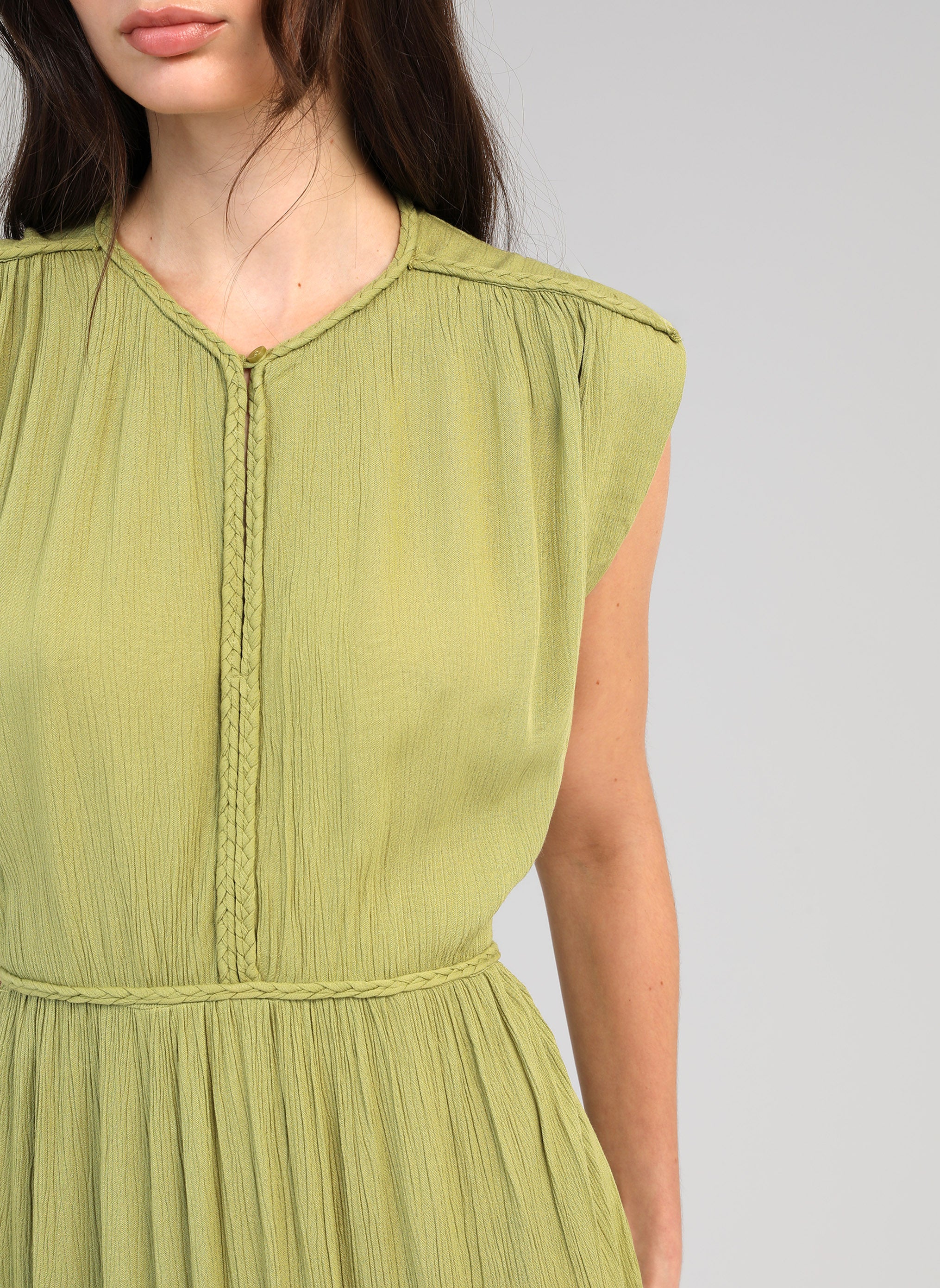 ROBE LONGUE OWESTINA tilleul