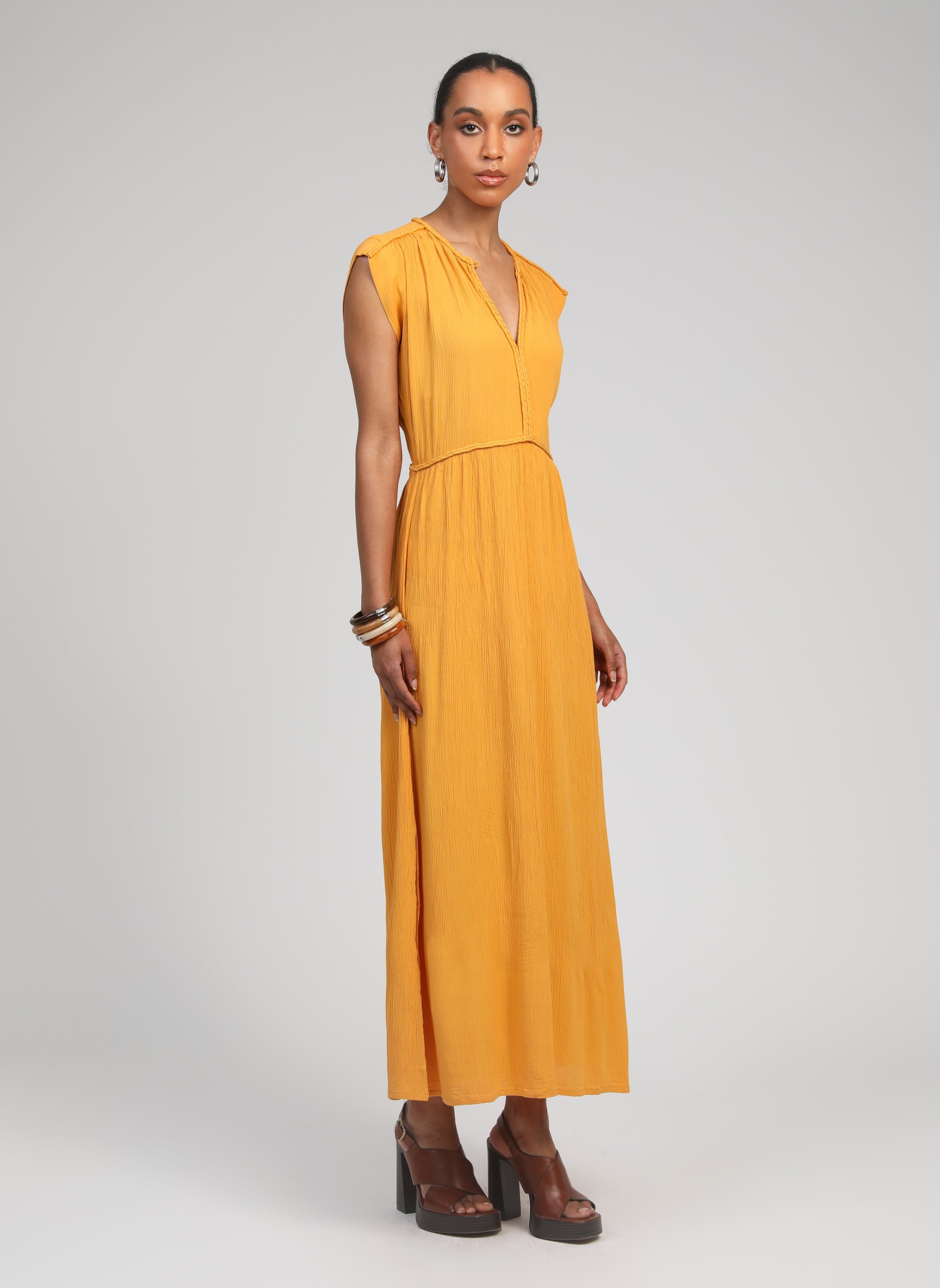 ROBE LONGUE OWESTINA soleil
