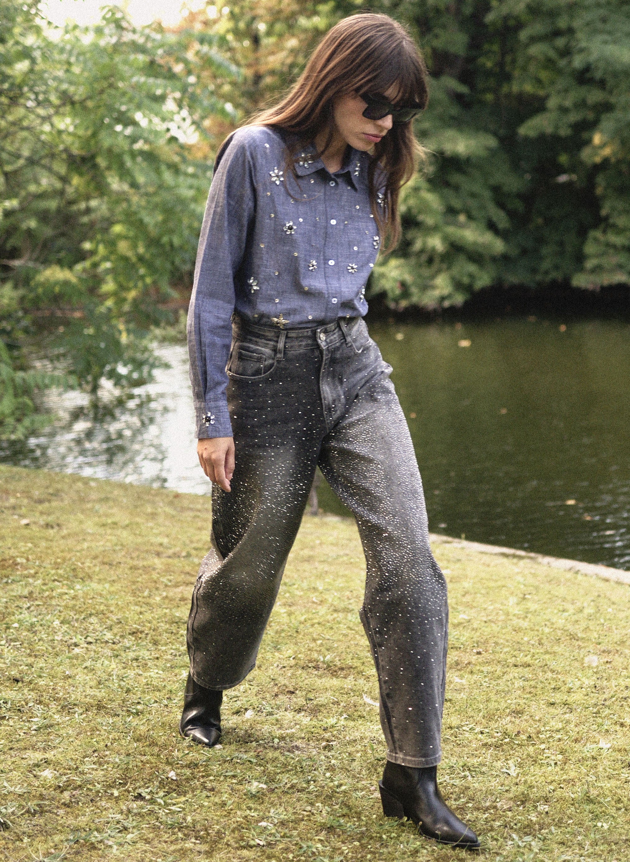 JEAN PALONE gris degrade