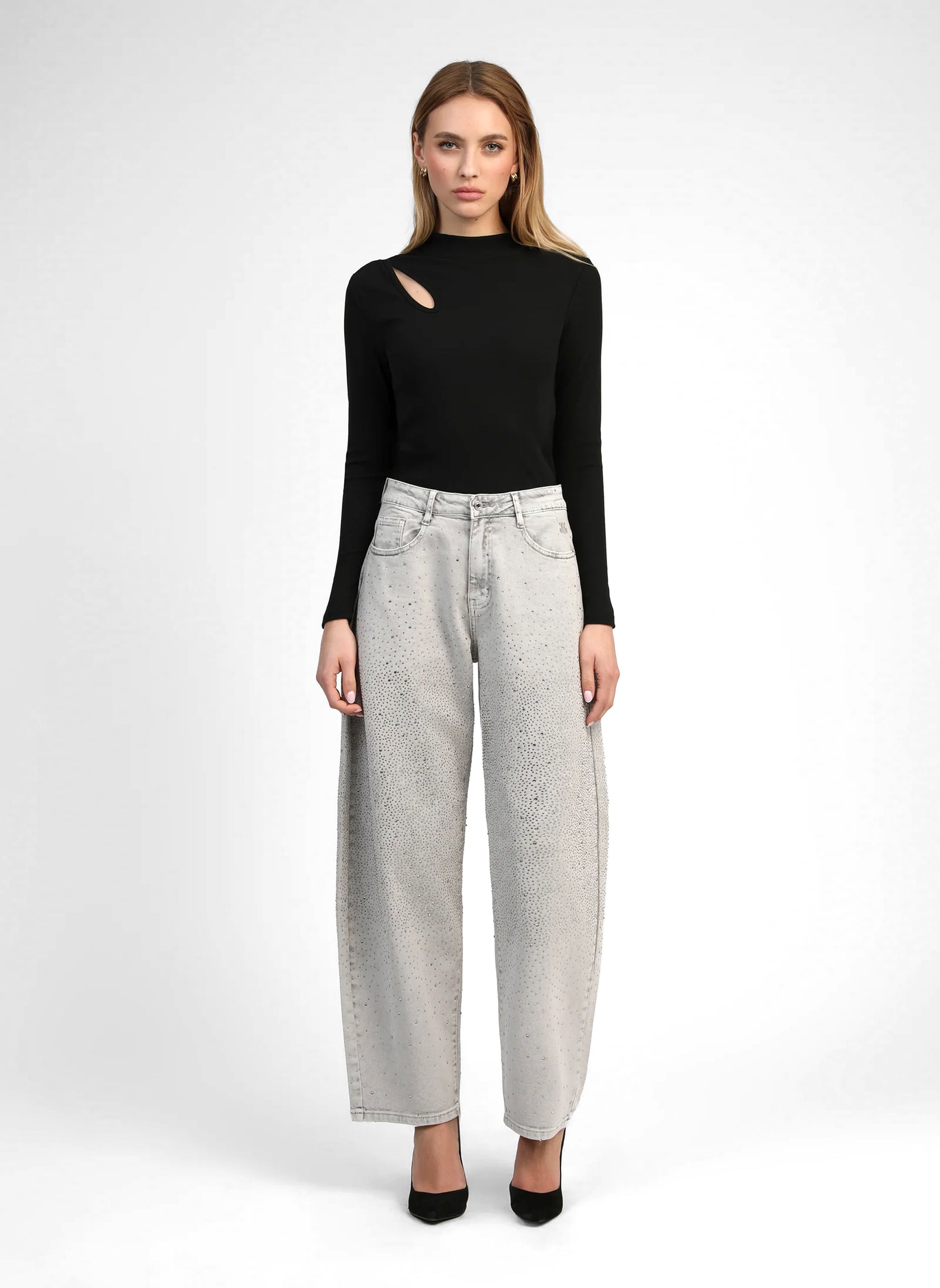 PANTALON PALONE gris delave