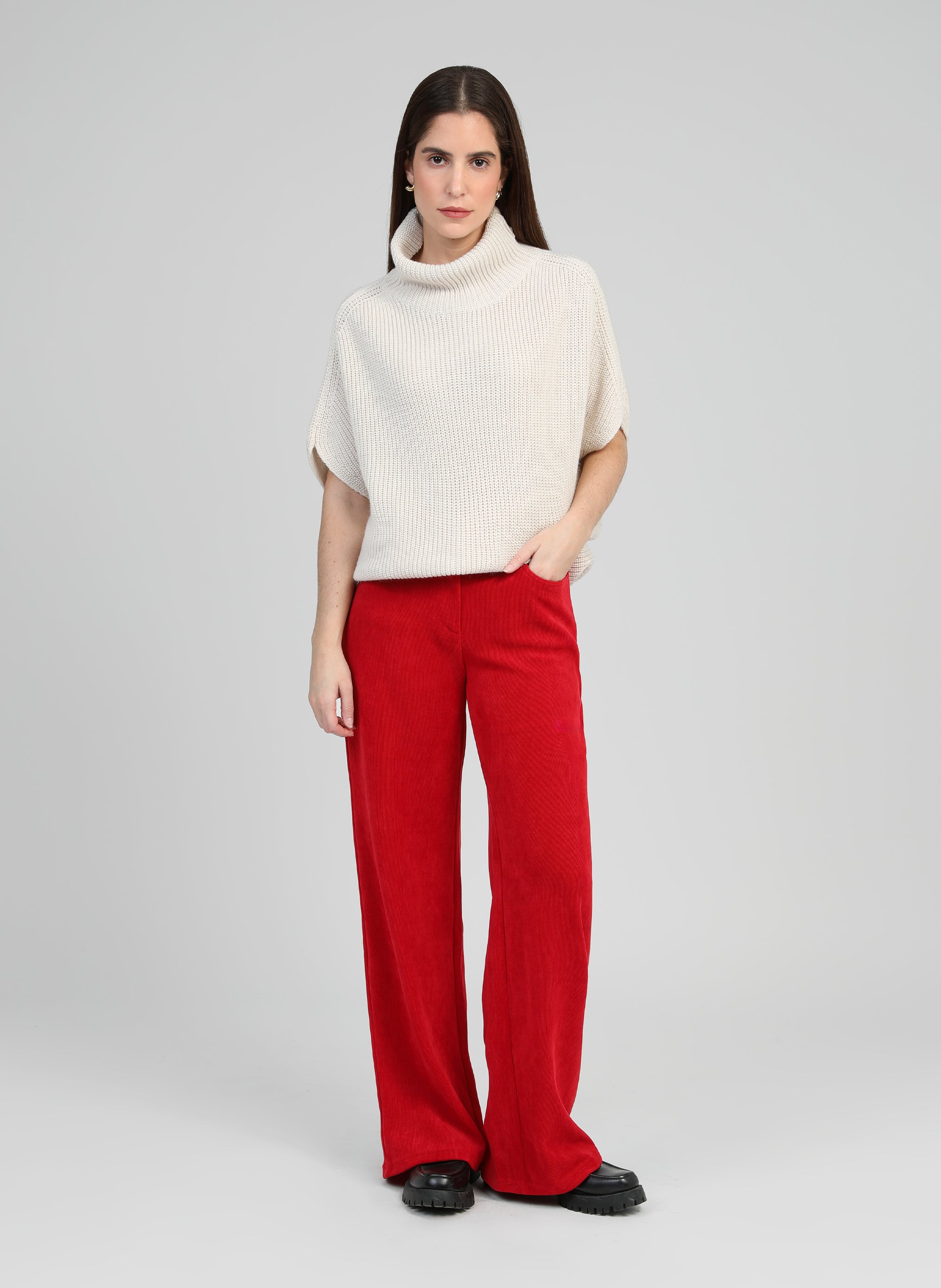 PANTALON PERDY rouge