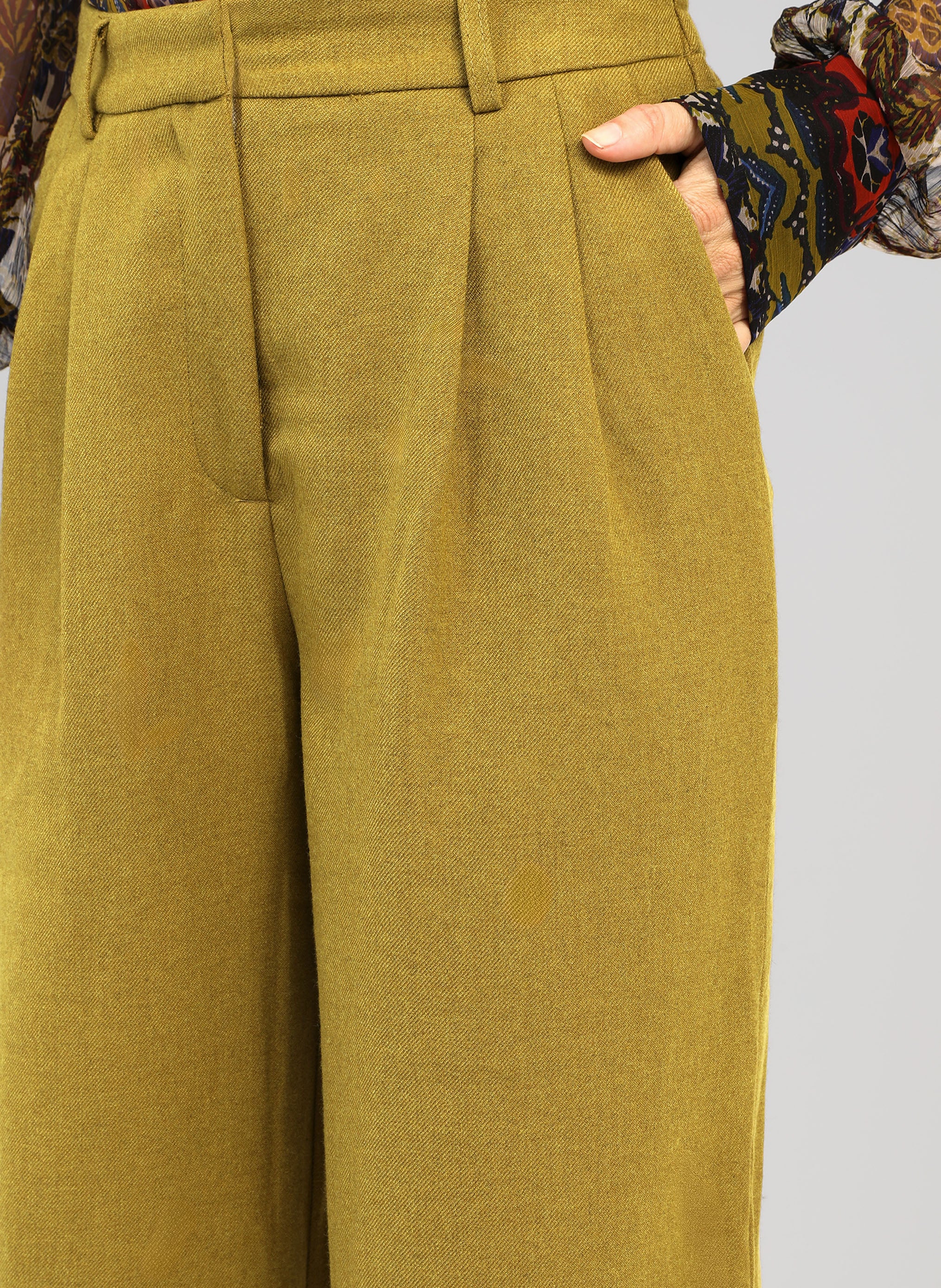 PANTALON PERLA absynthe