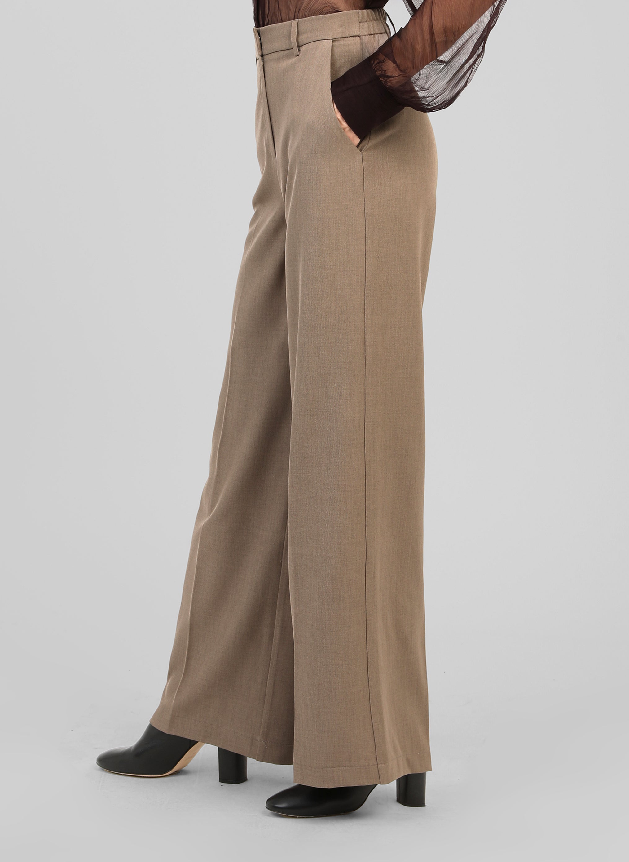 PANTALON PERLIVA taupe