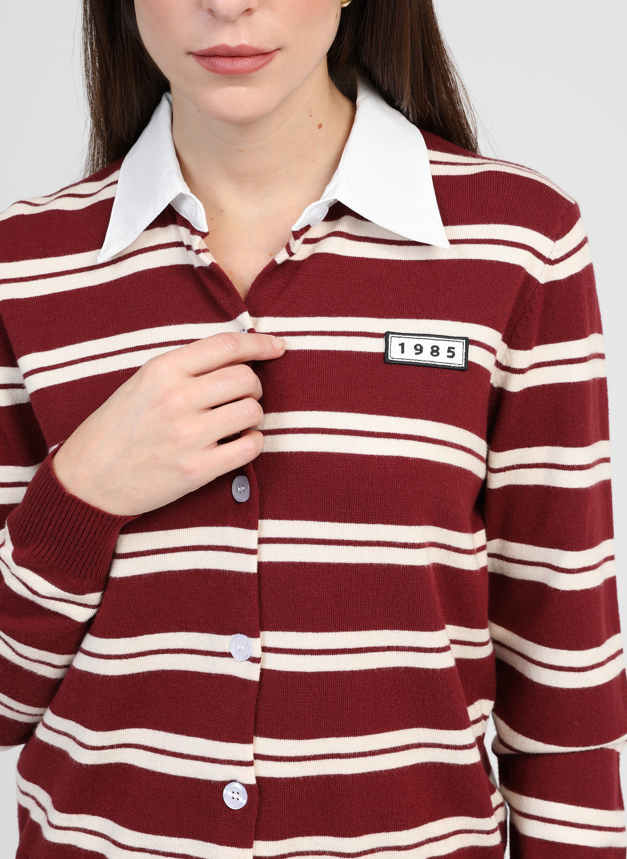 GILET NAOMI bordeaux