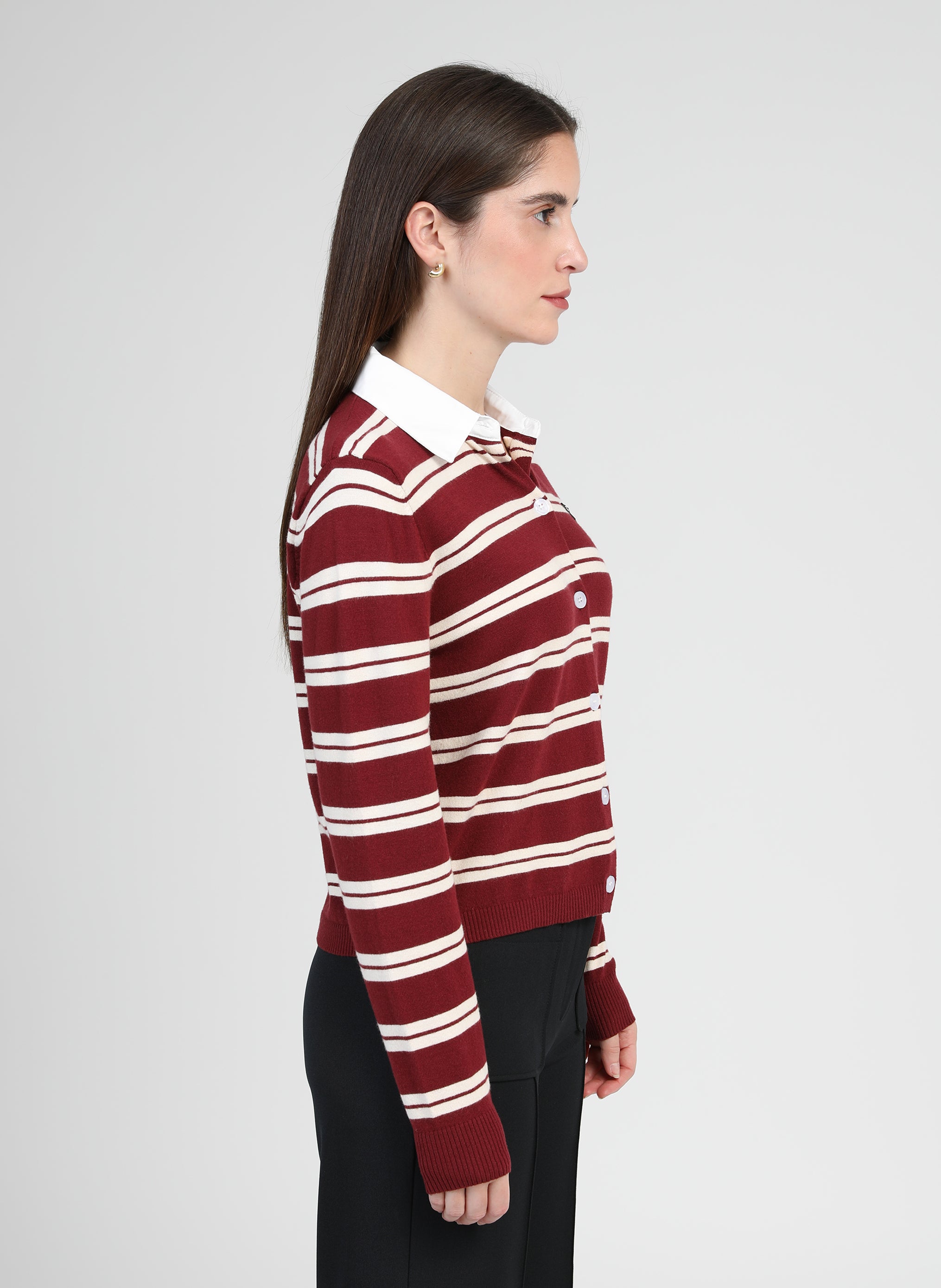 GILET NAOMI bordeaux