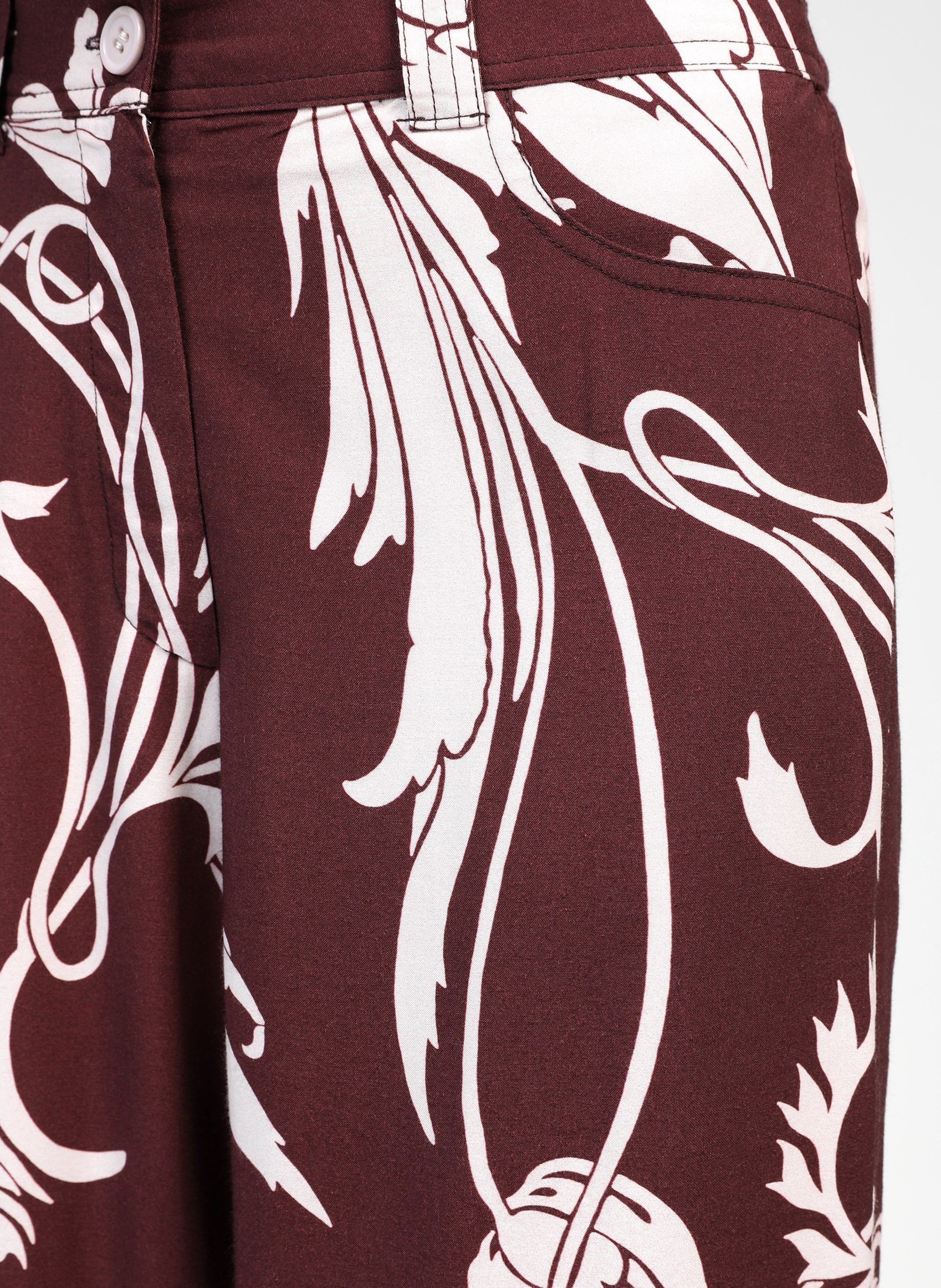 PANTALON PHLORA kriket bordeaux