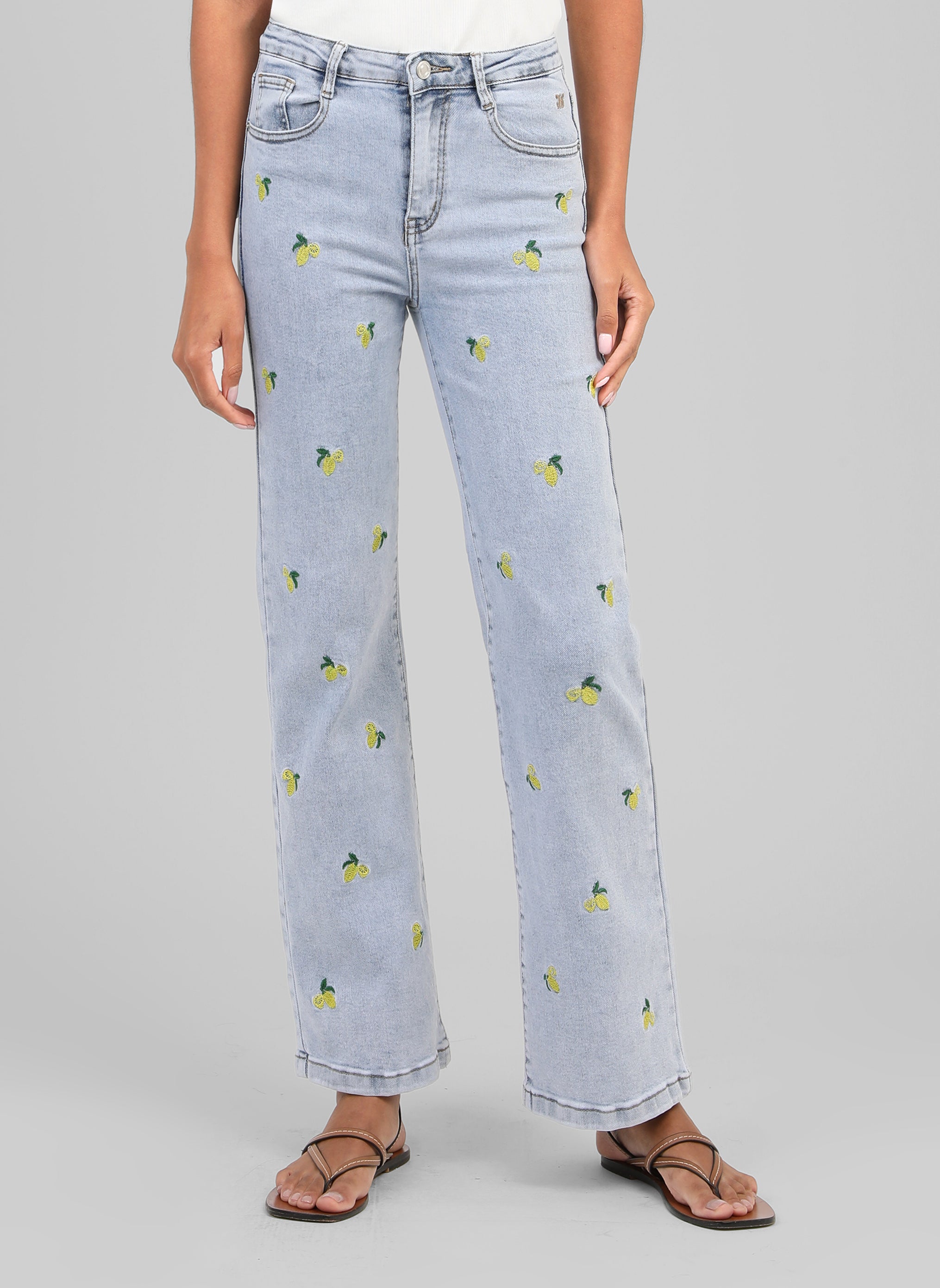 PANTALON PICITRON JEAN bleu clair