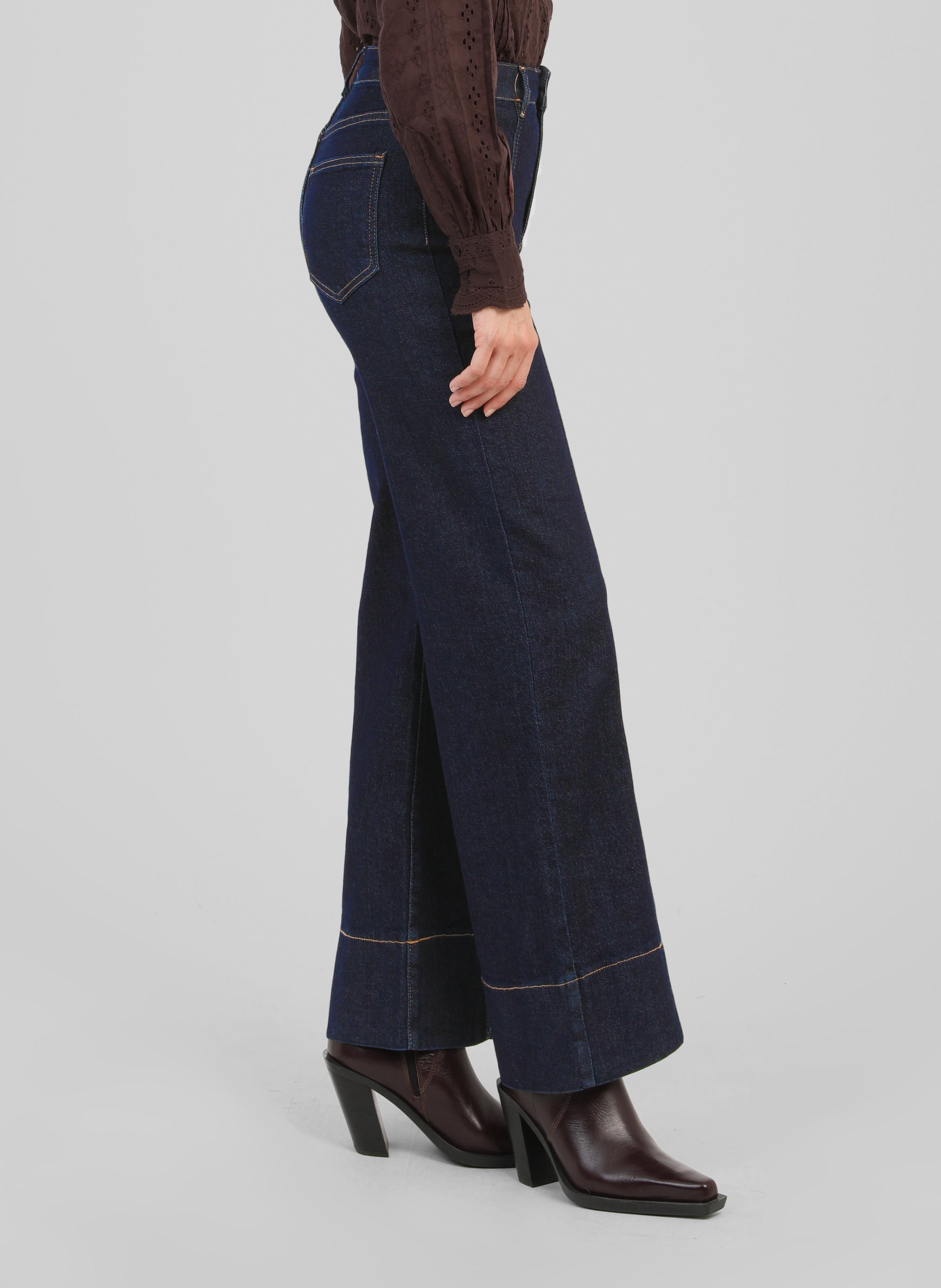 PANTALON PIPLIS JEAN brut