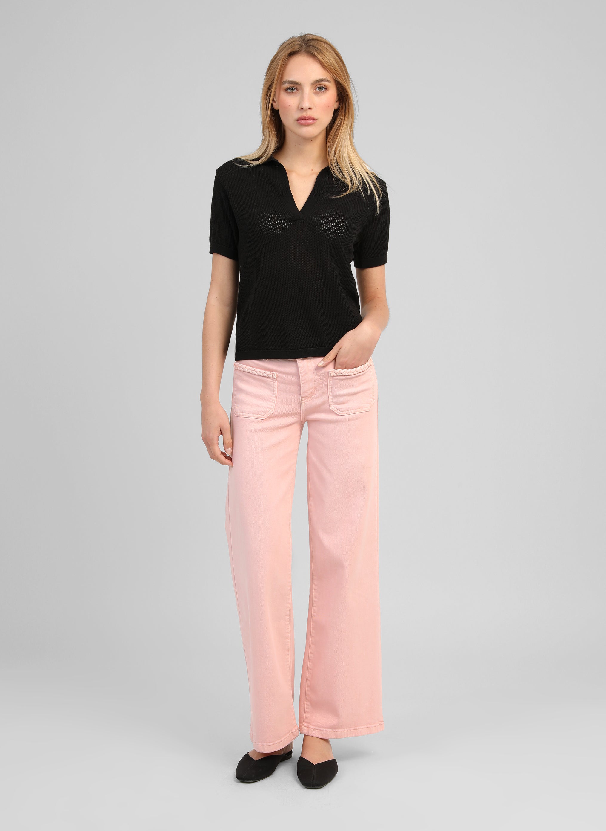 PANTALON PITRESS rose clair