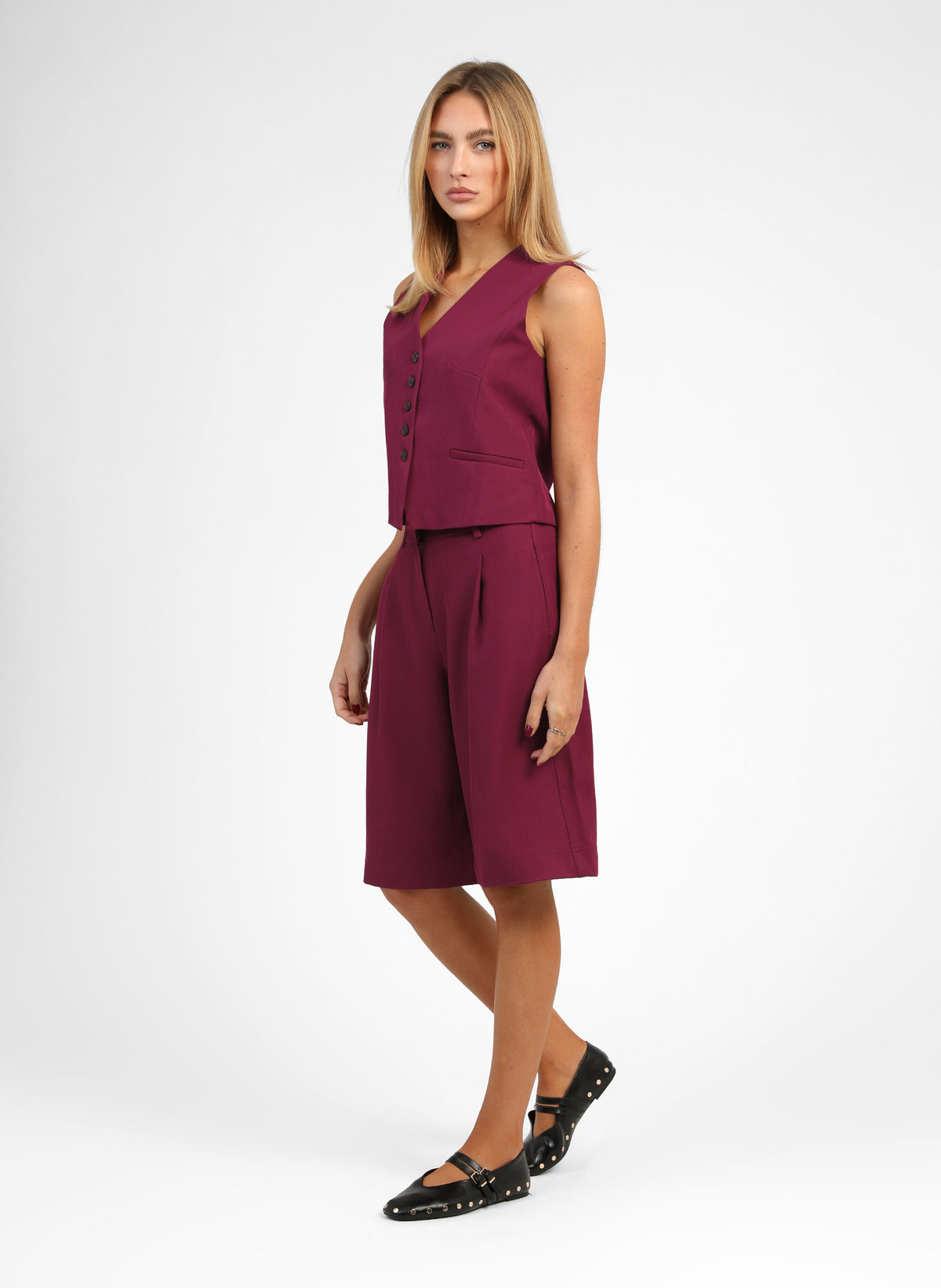 POZITA Bermuda Shorts in Raspberry