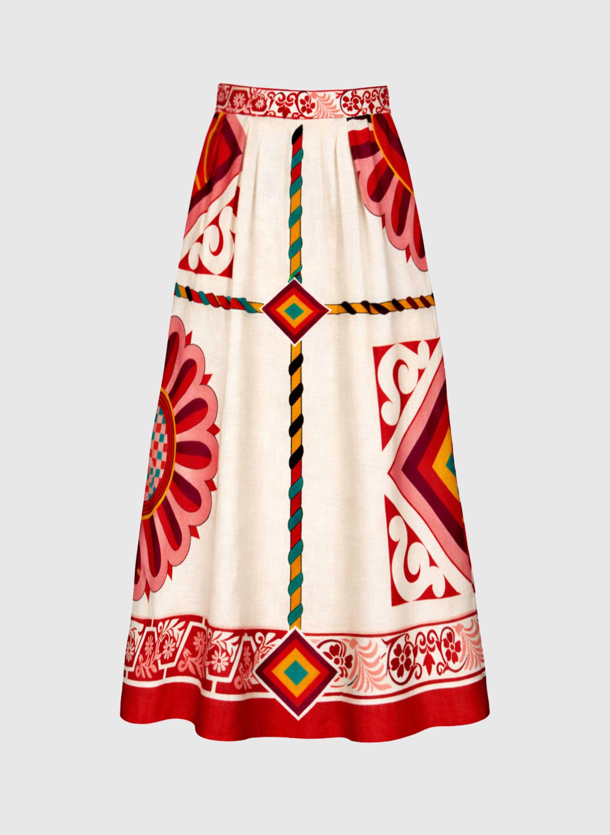 JUPE LONGUE RAMIRO olia ecru