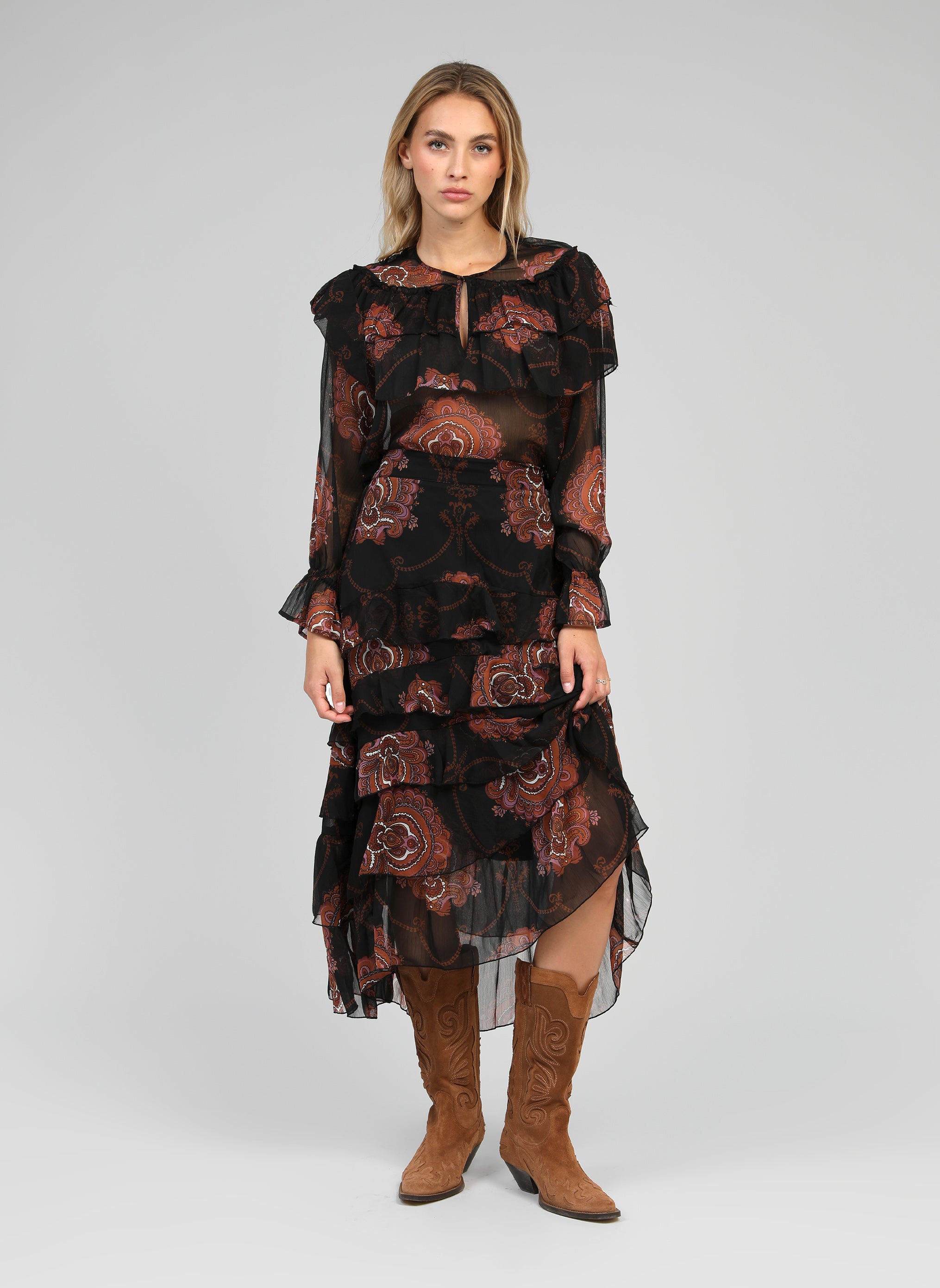 BLOUSE SAMARIO bohemia noir