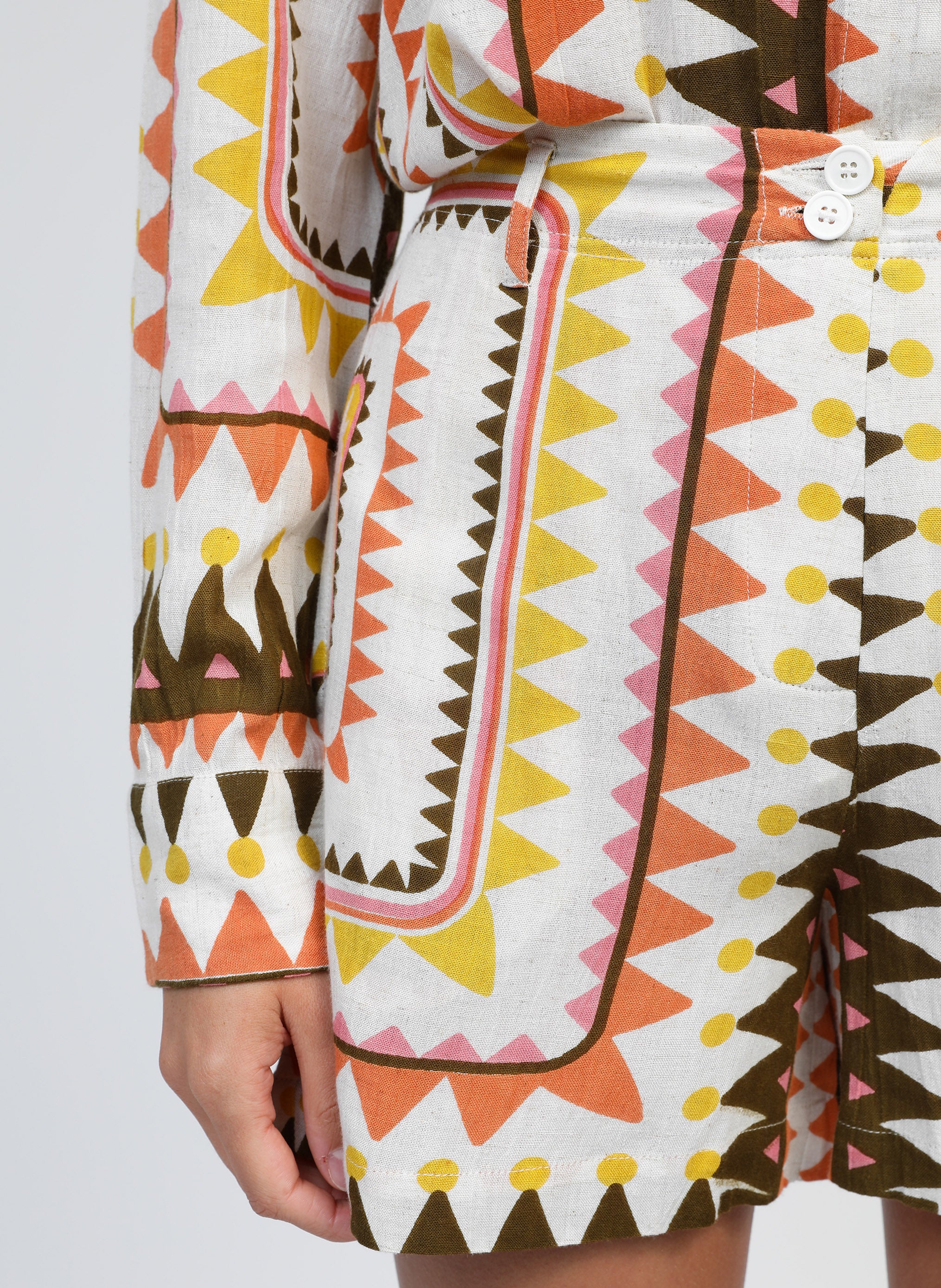 SHORT RIVILANE picoty olive