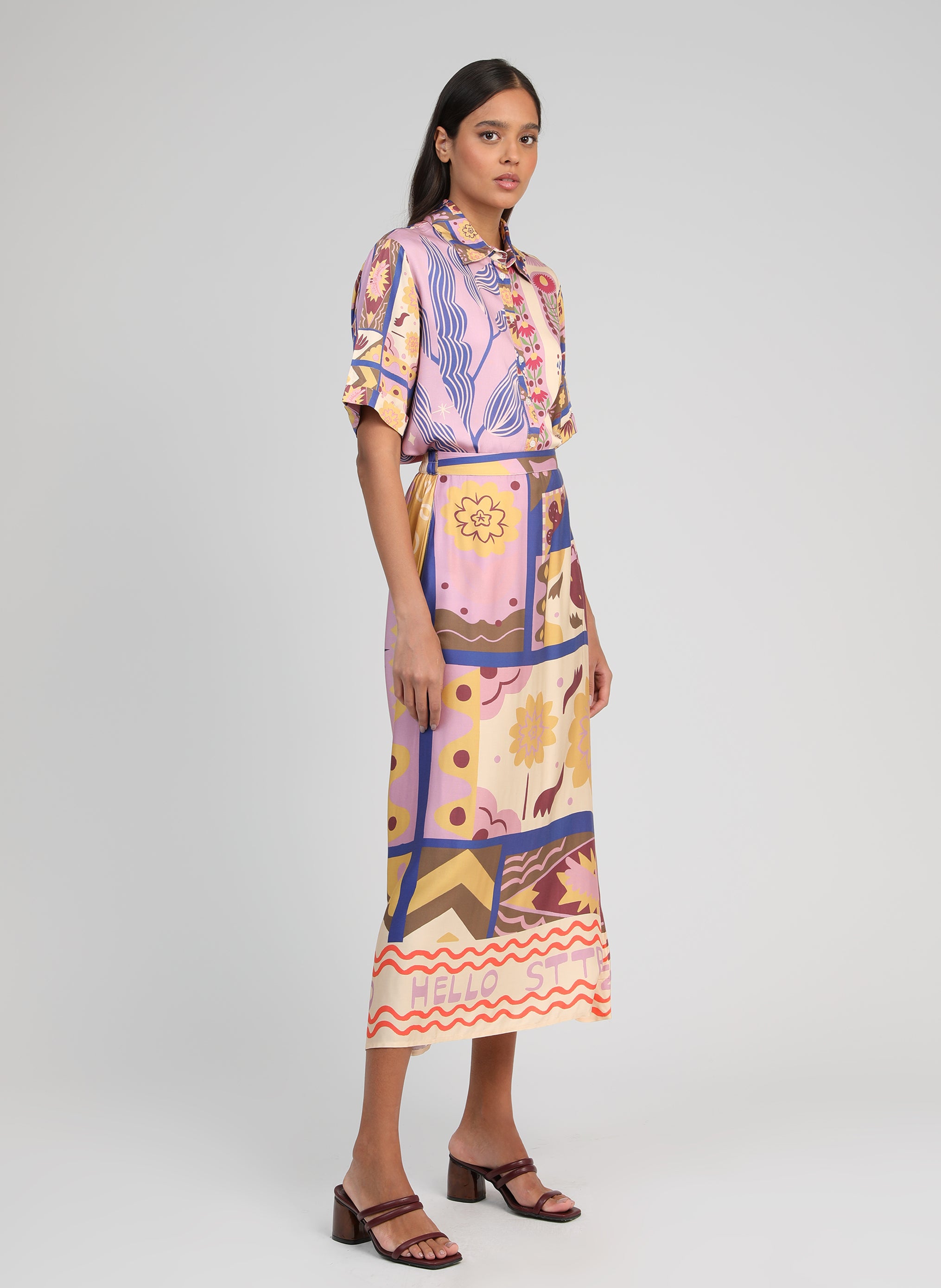 JUPE MIDI RIVILA multi